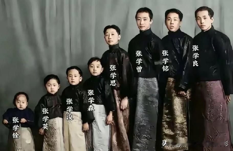 张作霖八个儿子年少同框，谁能想到一场皇姑屯事变彻底改写所有人命运？