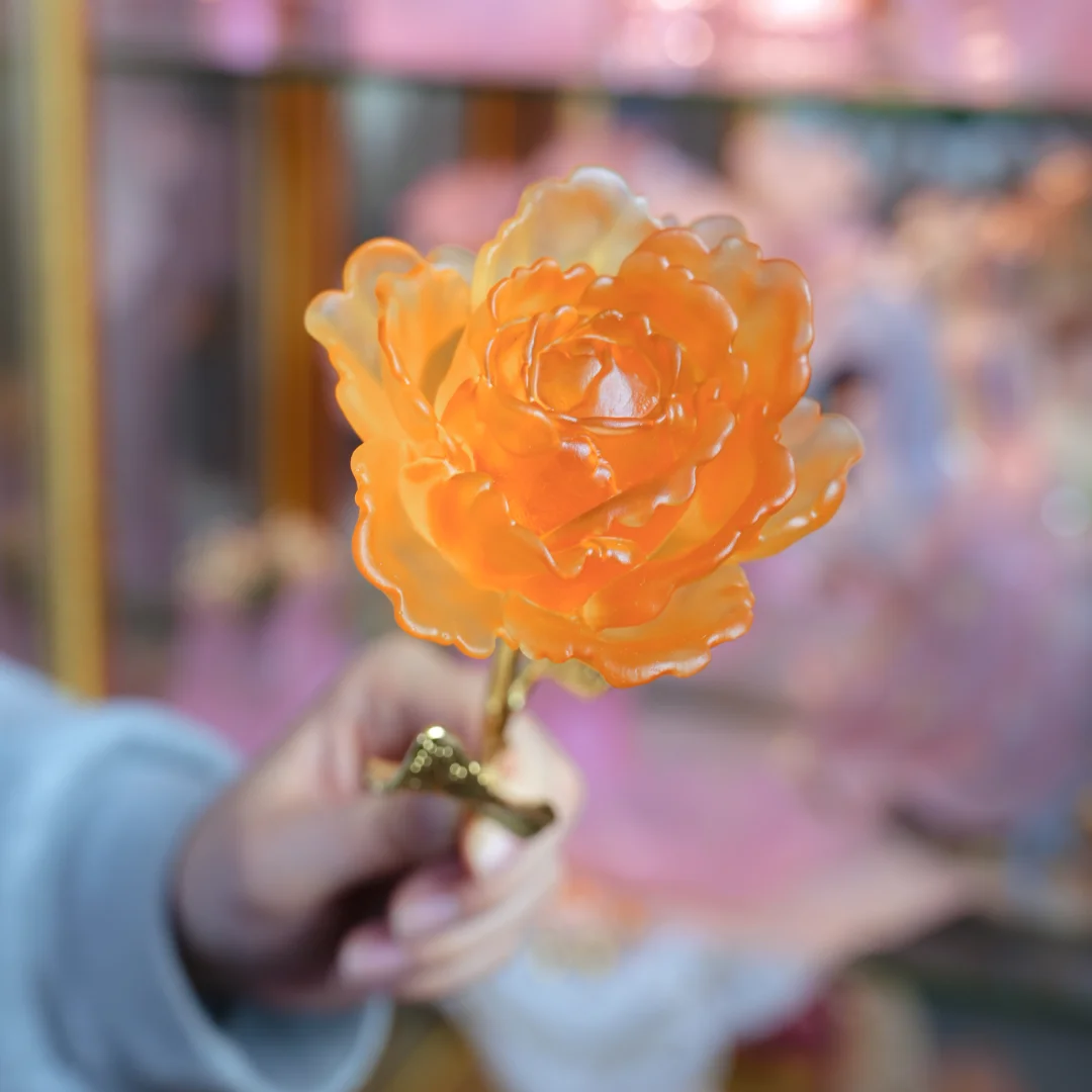 🔥古法琉璃牡丹花！友情送礼天花板！