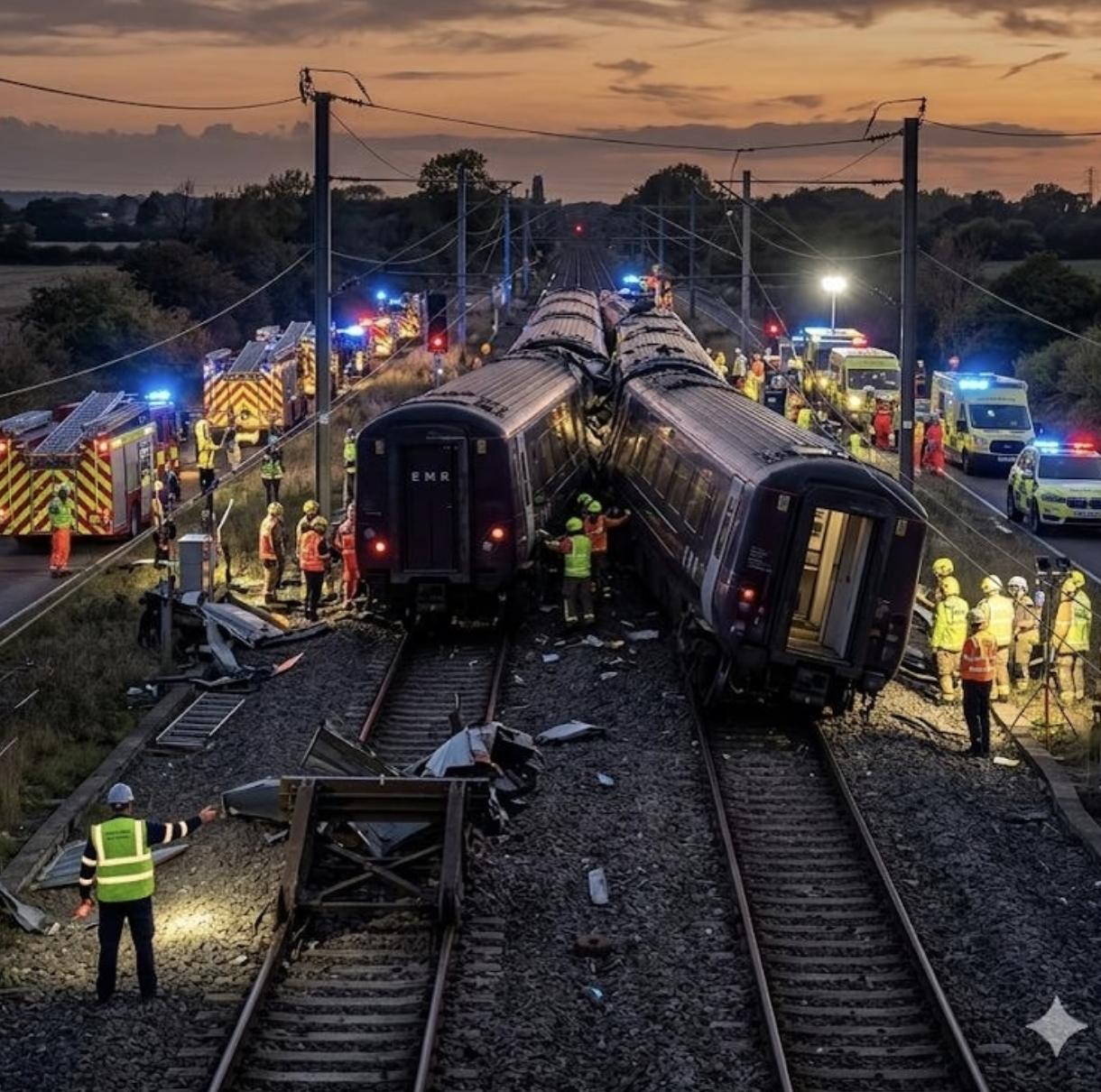 英国还是火车的发源地，这车速也不快呀，一死九九伤，英国铁路确实得“改进”一下了。