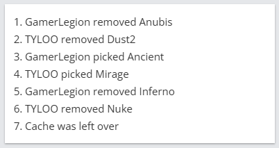 裂变天地S3小组赛TYLOO对阵GL选图：Ancient Mirage Cache