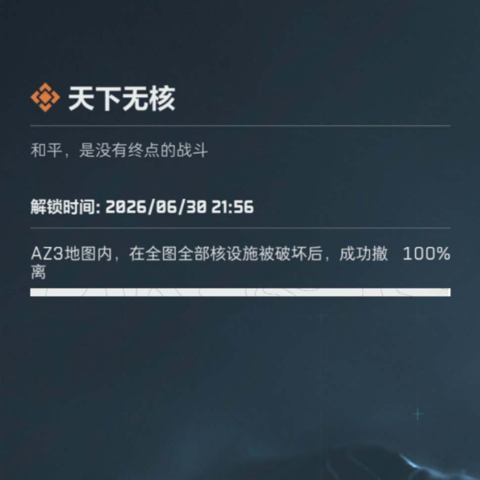 前两天和朋友打核电站，没有撞车也不是专门做这个成就。🥺进图没一会就有人关了核设