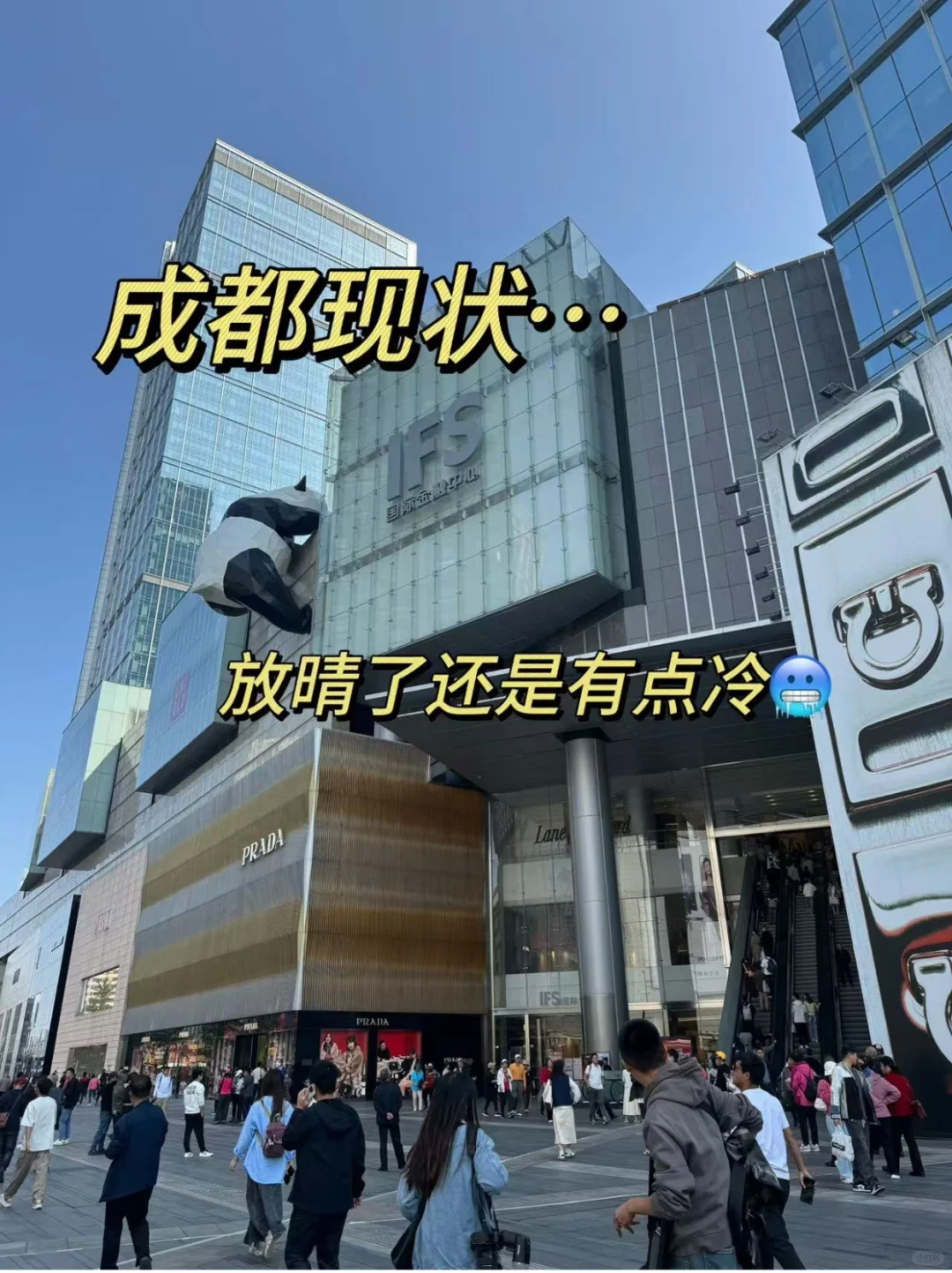 成都现状，没带外套真的后悔了…… 😭