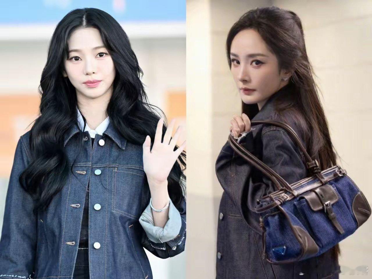 看看杨幂，再看看柳智敏，我才知道，最可怕的事情不是两个人撞衫了，而是你的颜值被完