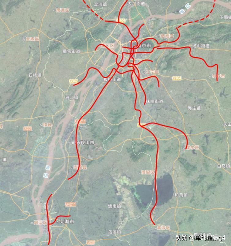 宁马城际铁路开通，距离芜湖轨道交通也很近，就差最后连接了

连接南京和马鞍山市当