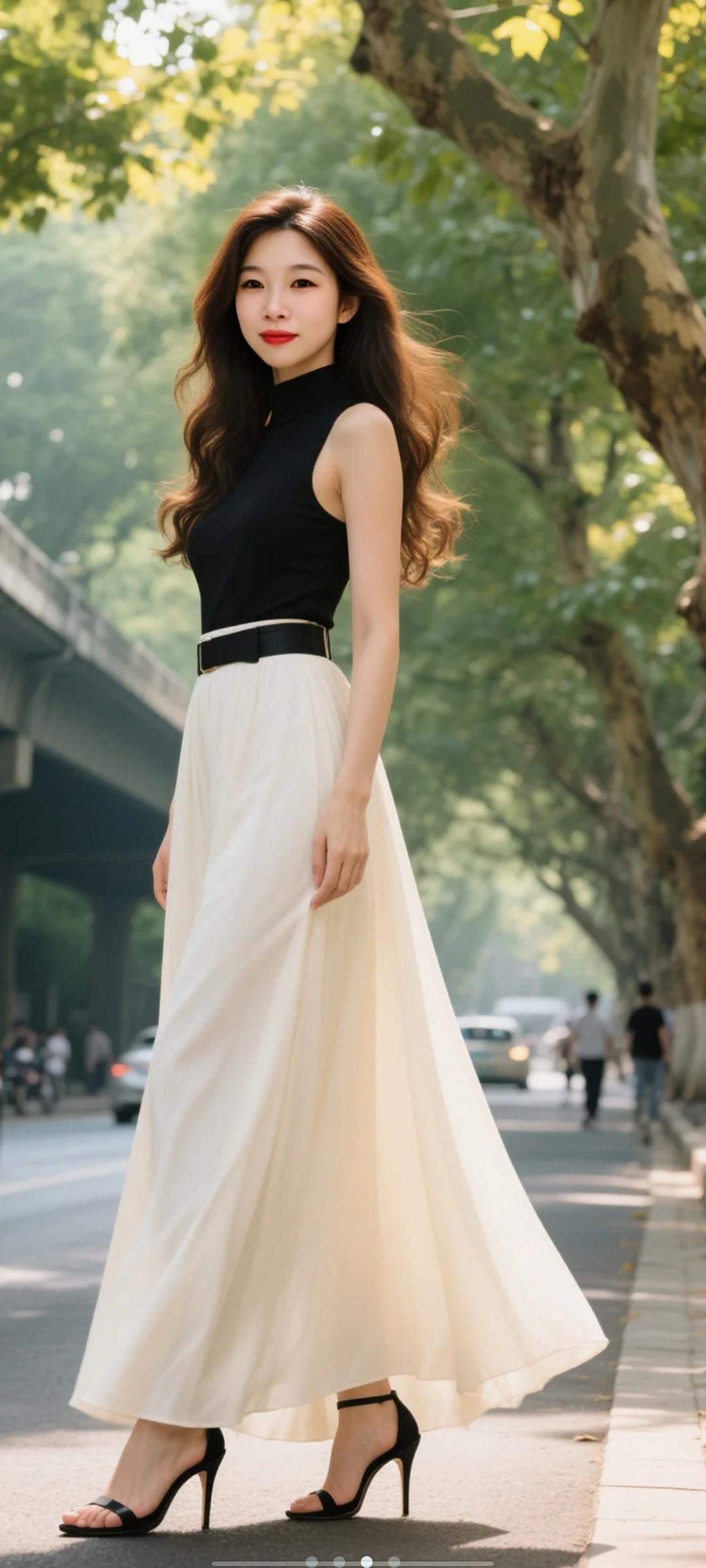 优雅都市风，黑白配的时尚穿搭