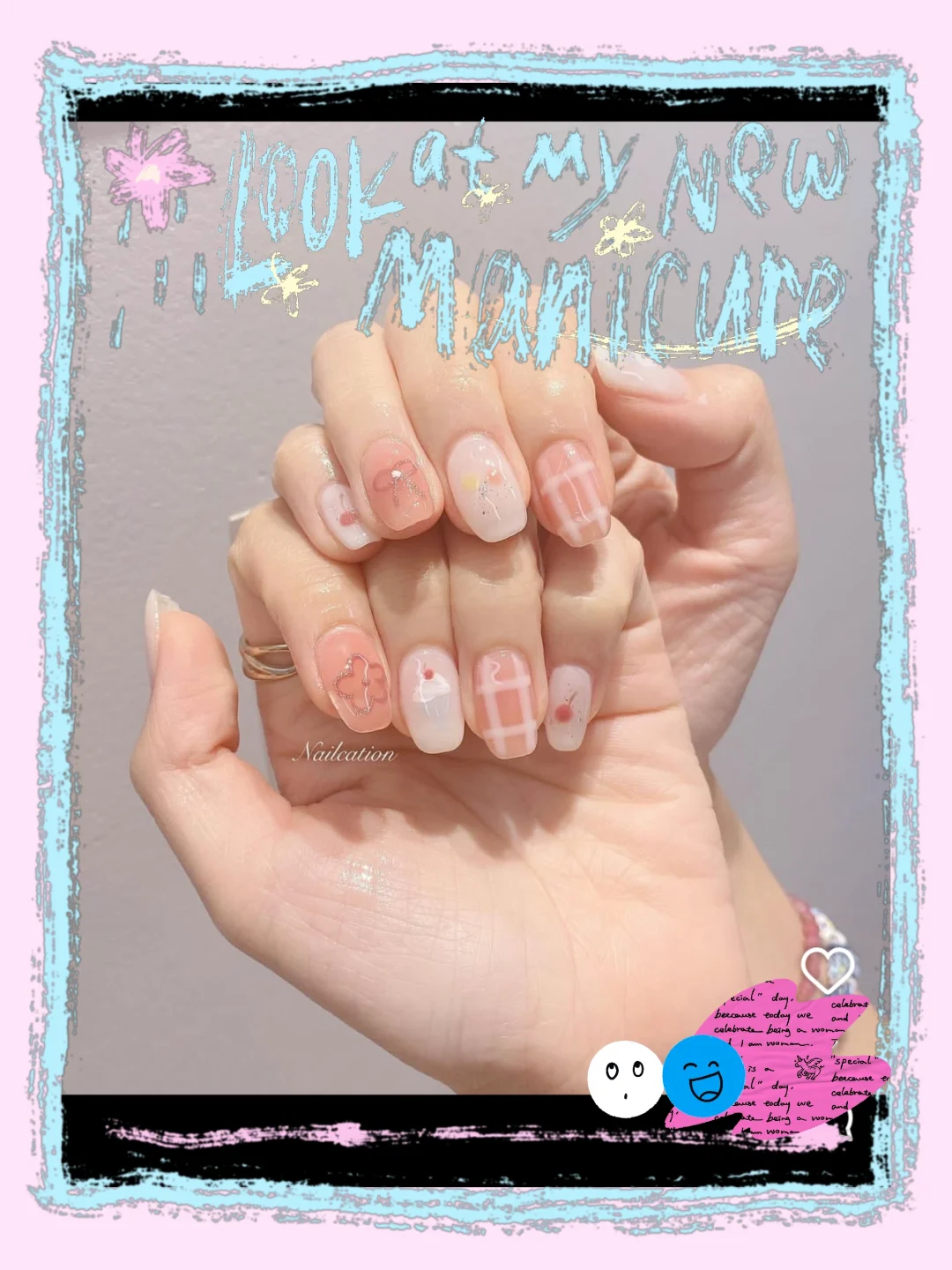 最近收藏的春日美甲💅淡人清透款短甲