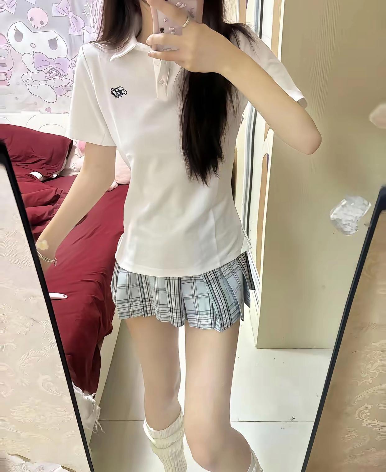 美少女穿搭，青春洋溢，阳光灿烂，活泼开朗的我！略略略