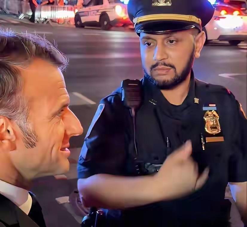 马克龙被警察拦住求助特朗普世界外交史上最令人不可思议的事件！堂堂的法国总统，五常