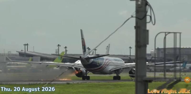 日本成田机场突发飞安事件！马航A330起飞前左引擎冒火焰黑烟海外新鲜事 日本成田