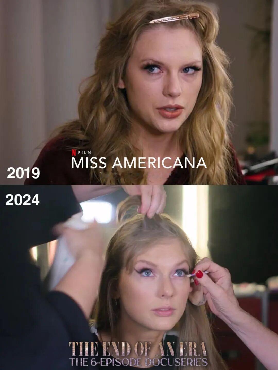 Taylor Swift 比五年前更年轻漂亮了！对比五年前的 NETFLIX 纪