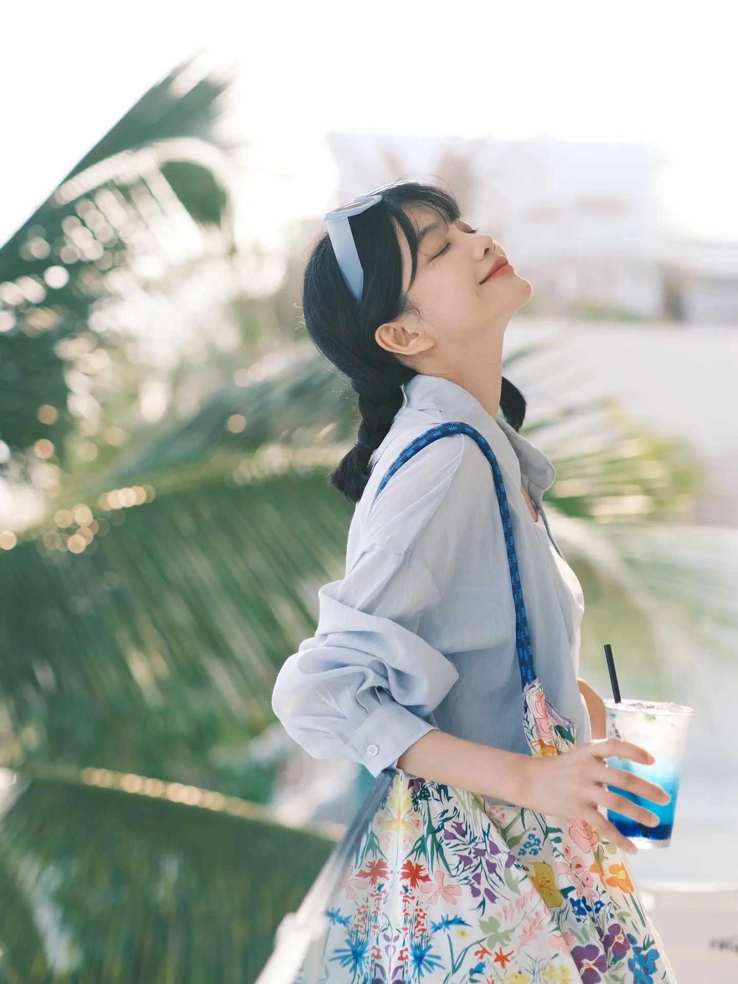 少女感夏日ootd 生活感拍照 富士相机 元气少女 氧气女孩
