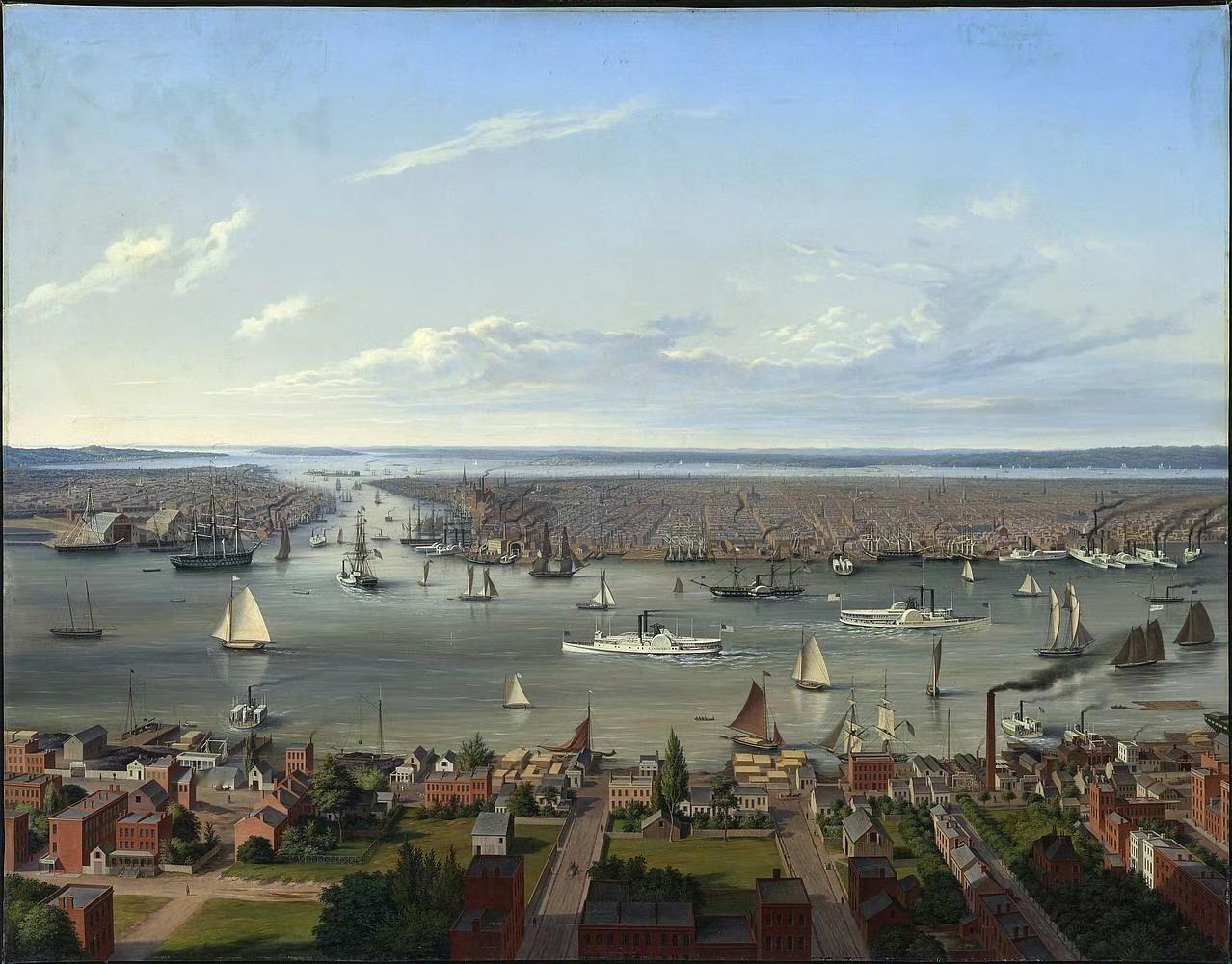 Hubert Sattler（1817-1904）奥地利风景画家New York