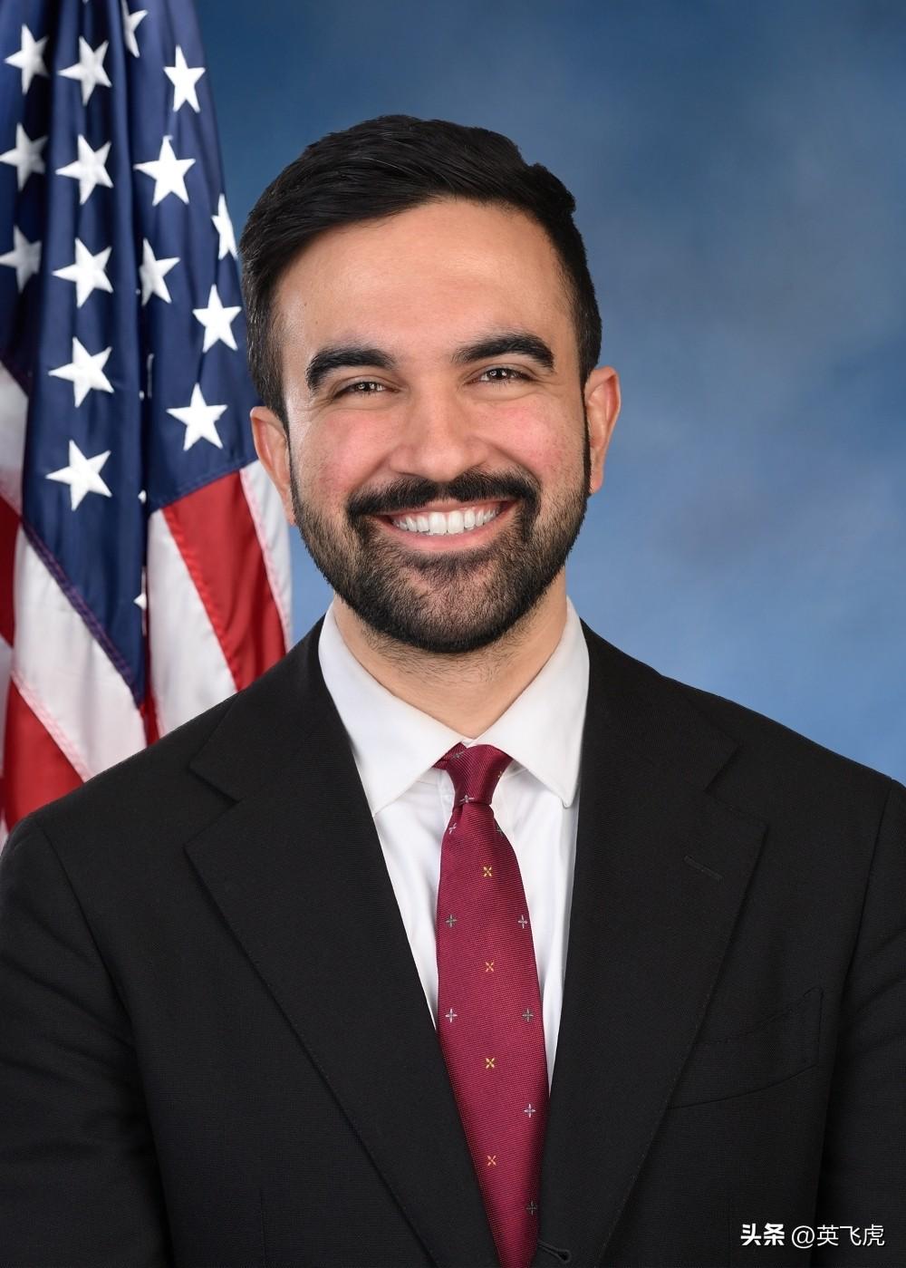 刚刚当选的纽约新市长佐赫兰·马姆达尼，现年34岁，1991年生于非洲乌干达，父母