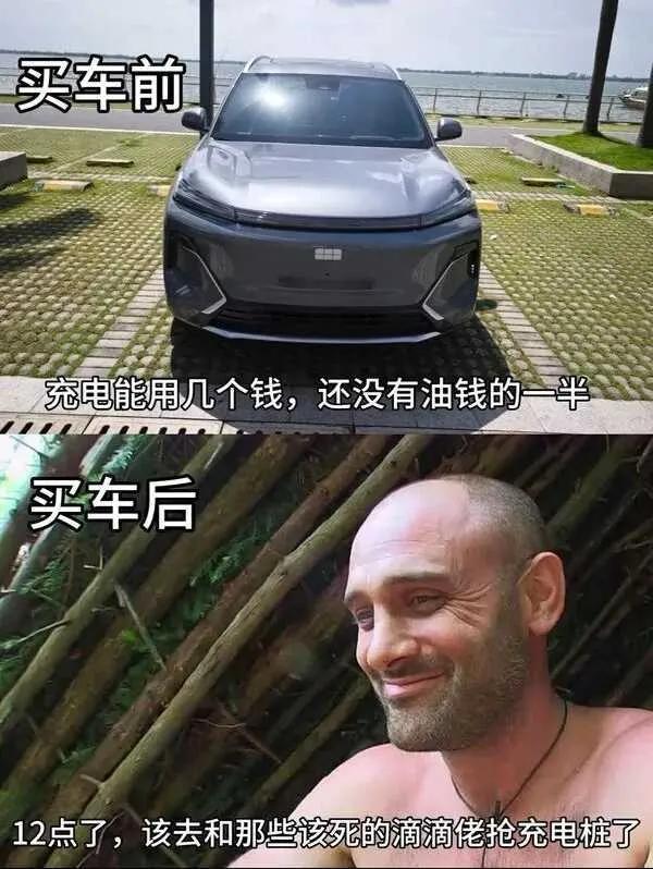 买车前 VS 买车后充个电而已！ ​​​