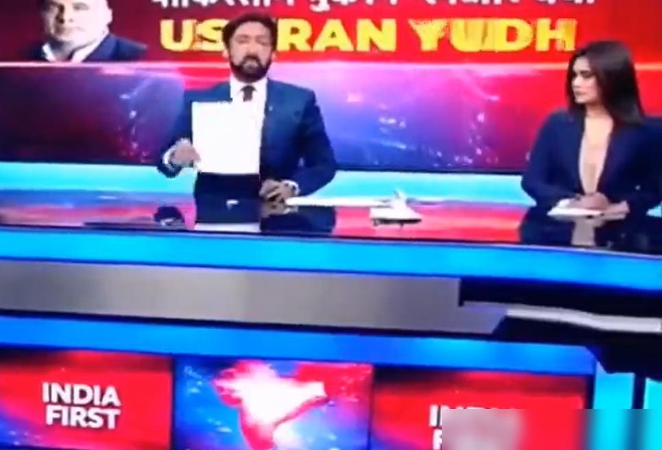 巴基斯坦斡旋成功后，印度主持人火冒三丈：当场摔东西吓坏女主播！

说真的这事儿我