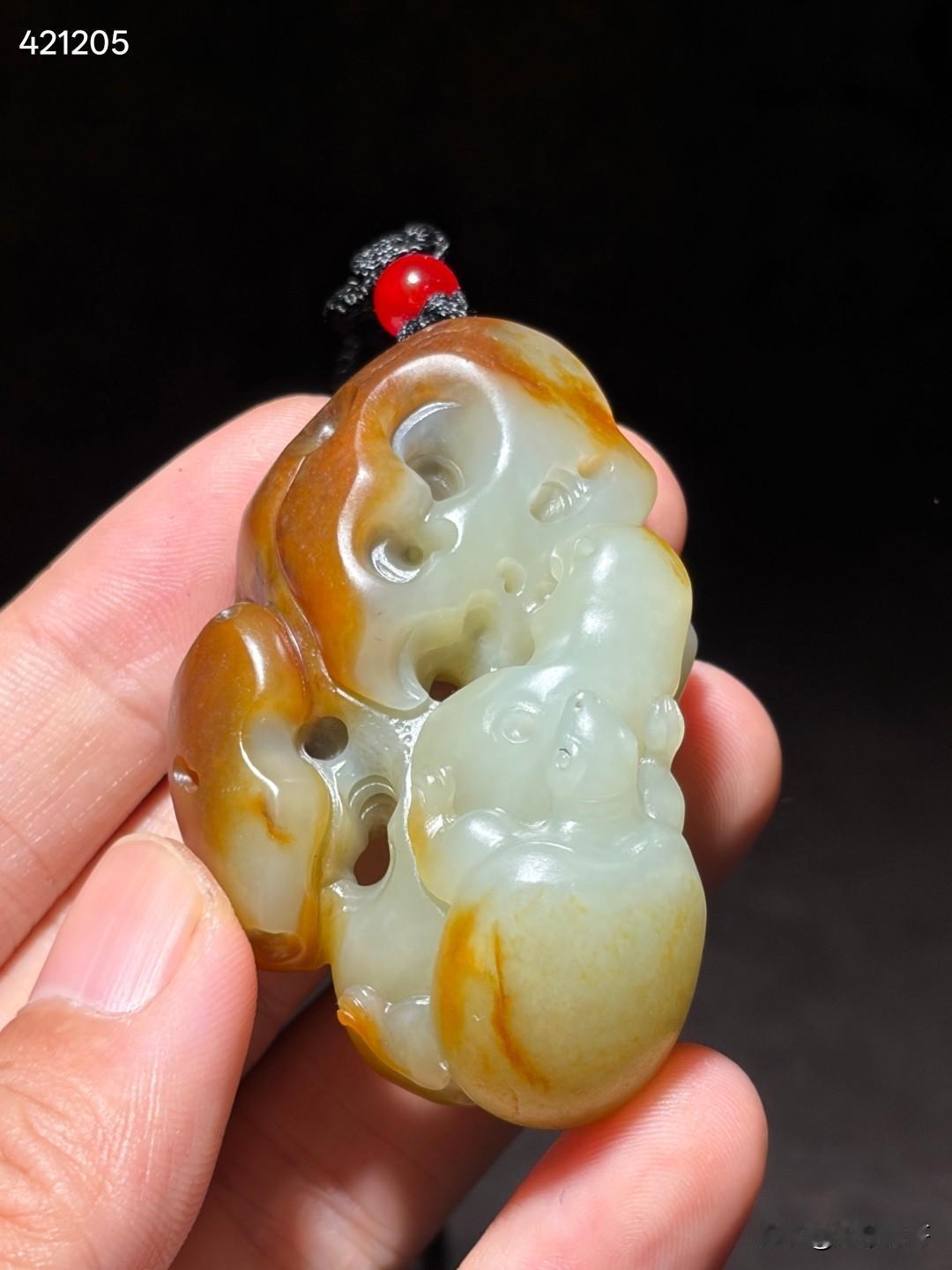 和田玉籽料玉龟挂件
尺寸5.7×3.6×2.2厘米