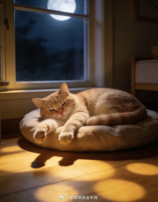 晚安 夜色渐浓，窗外的月光悄悄爬上窗台。猫咪蜷在软乎乎的垫子上，伸了个长长的懒腰
