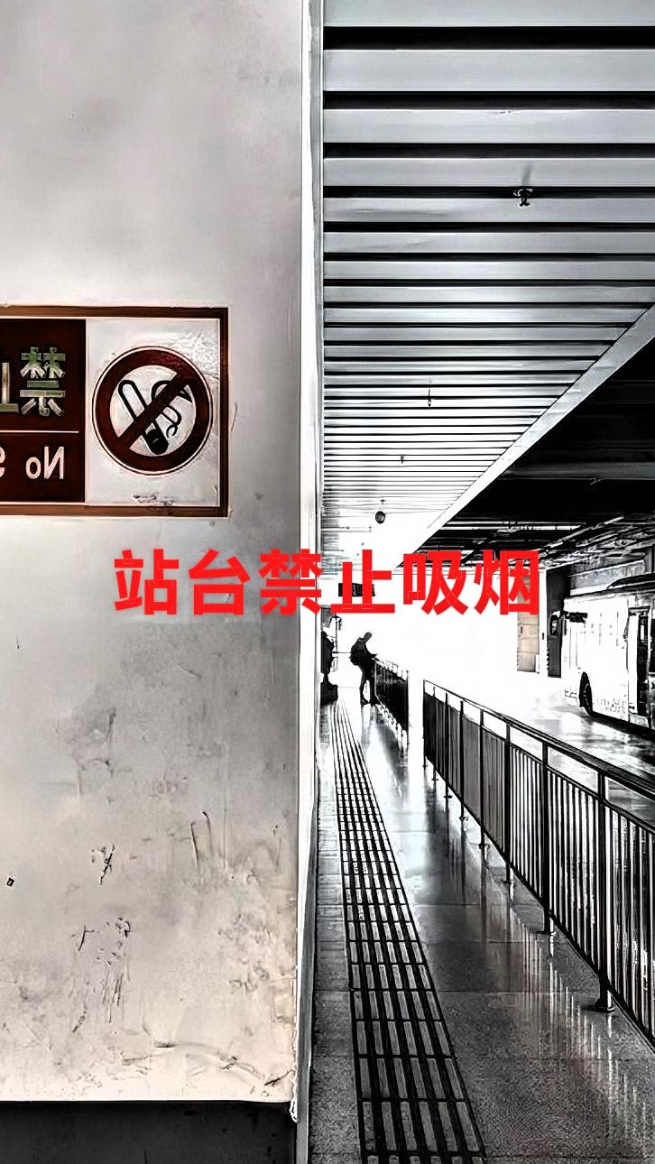 必须禁止高铁站台吸烟！高铁是封闭性极强的空间，在站台吸烟危害极大。此前有新闻报道