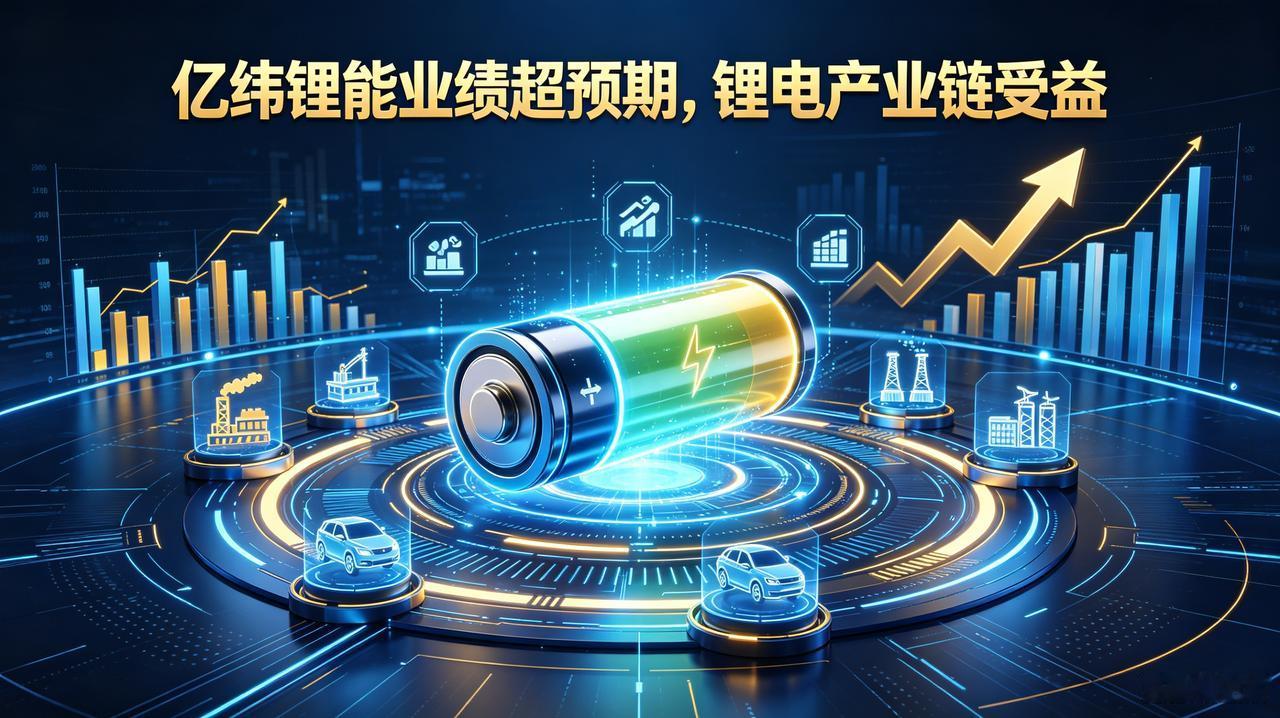 突发大利好！亿纬锂能半年预增最高110%，整条锂电产业链要起飞，最受益标的全梳理