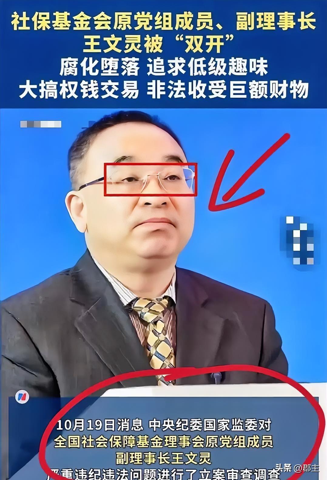 社保基金会原副理事长王文灵被双开，这位本质就是要为老百姓守护亿万养老保障领导干部