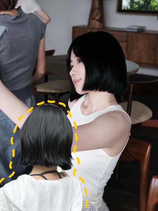 这个一刀切爆改湿发小美眉算成功吗💇‍♀️