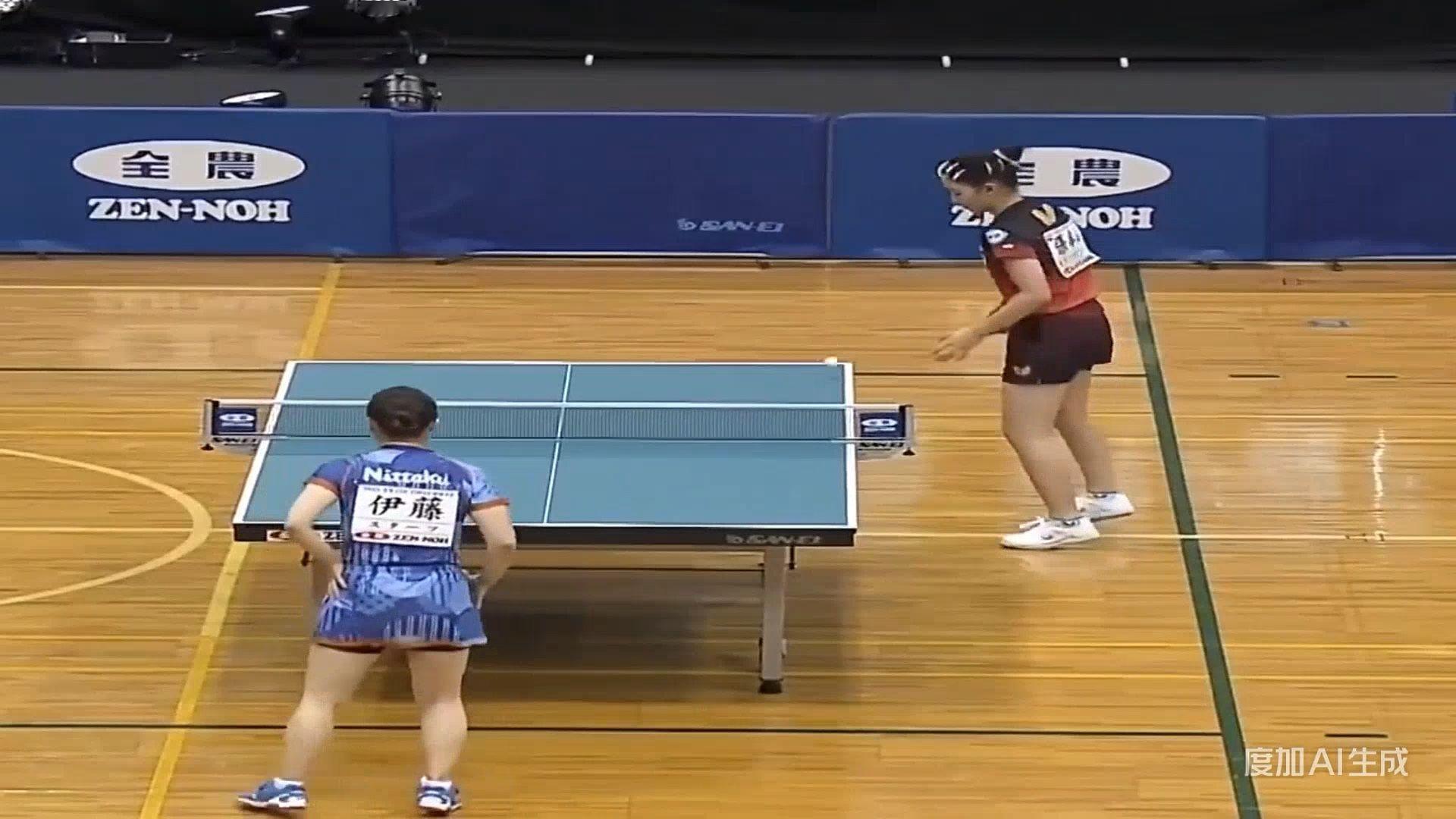 🏓 孙颖莎四两拨千金松岛辉空！国乒对决！🏆 #时事视频激励企划#