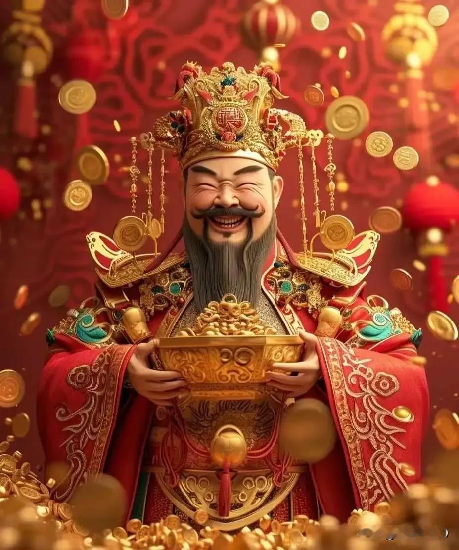 #正月初五迎财神#
★每逢春节，人们见面总会说——“新年快乐”、“恭喜发财”。
