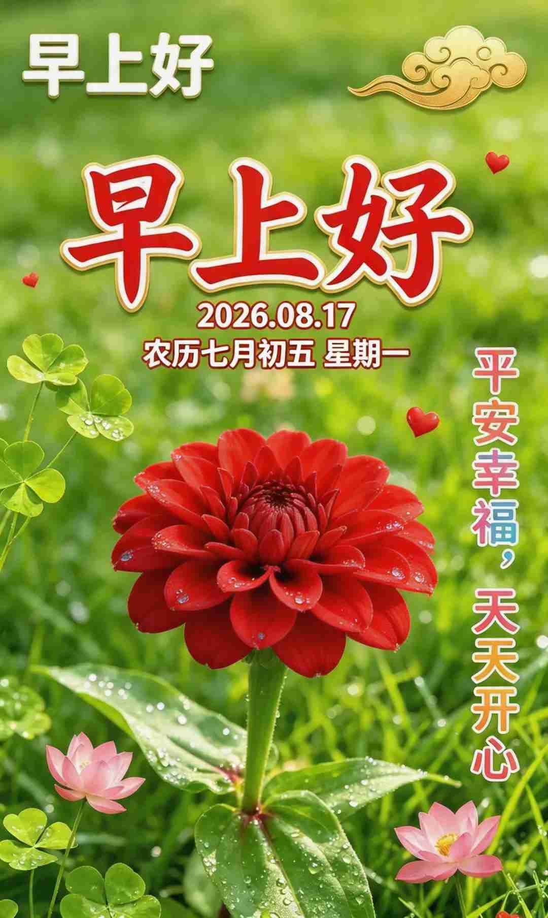 我的今日状态：😁轻松愉快
我这里的天气：🌧下雨