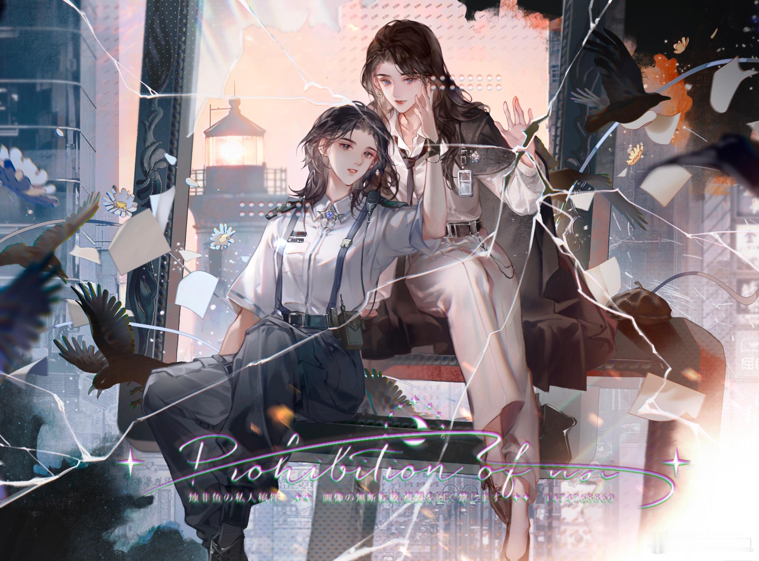 感谢来自#今日离港广播剧# 的约稿！是美侣！ ​​​