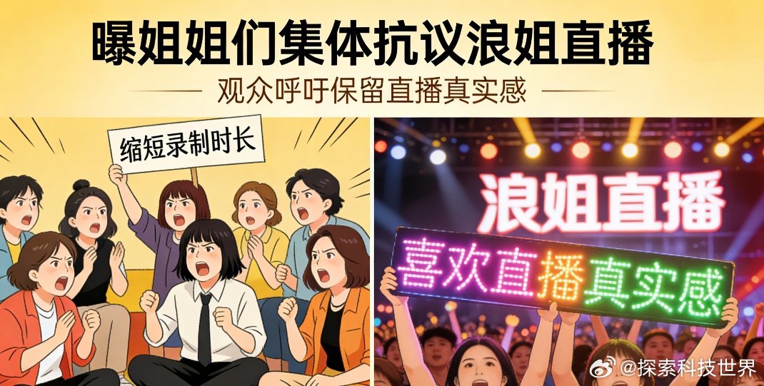 曝姐姐们集体抗议浪姐直播浪姐直播争议：喜欢真实感，也懂姐姐难，缩短录制时长这么改