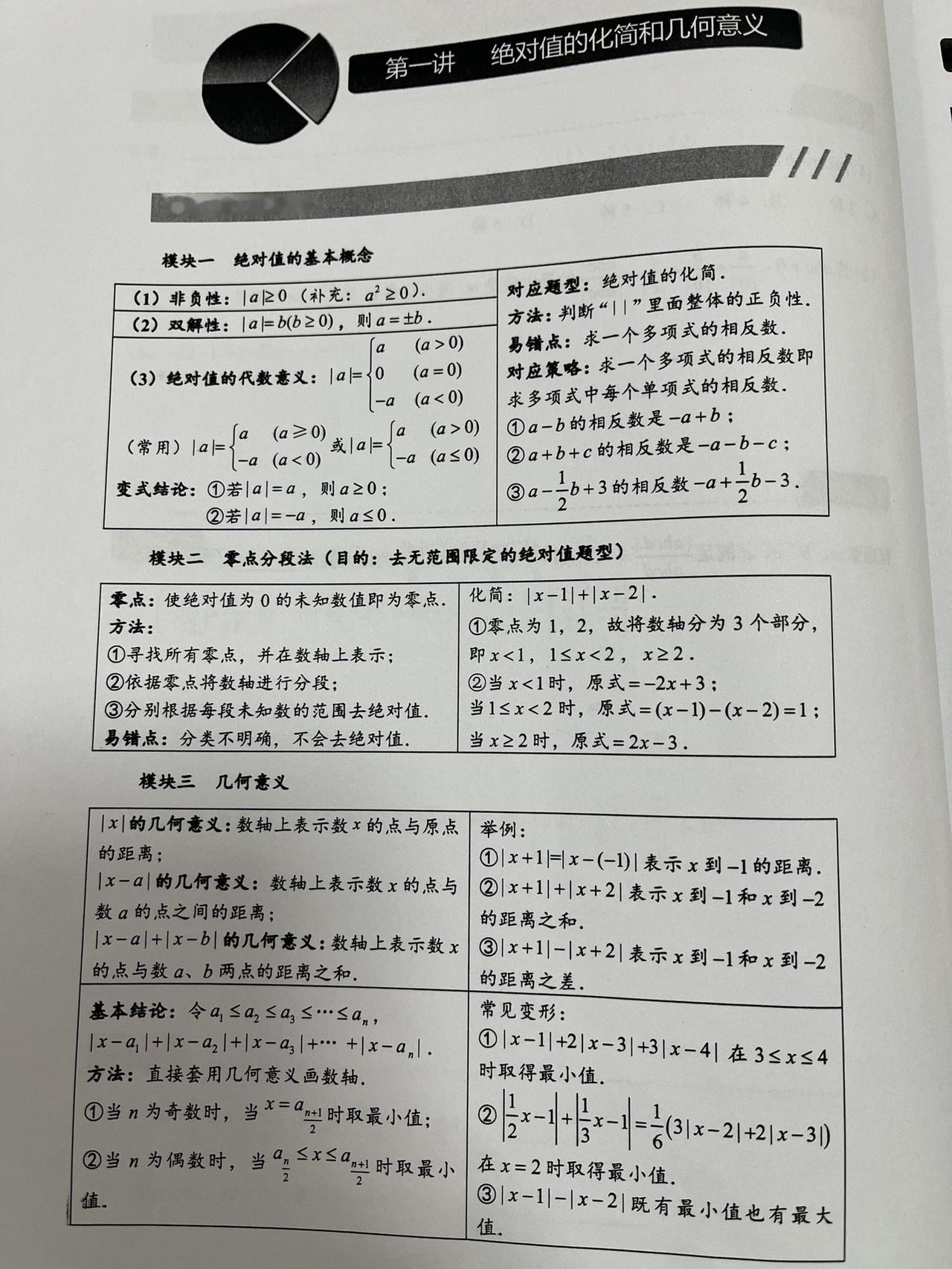 #初中数学 #绝对值 #零点分段法 #录播课 #视频课程