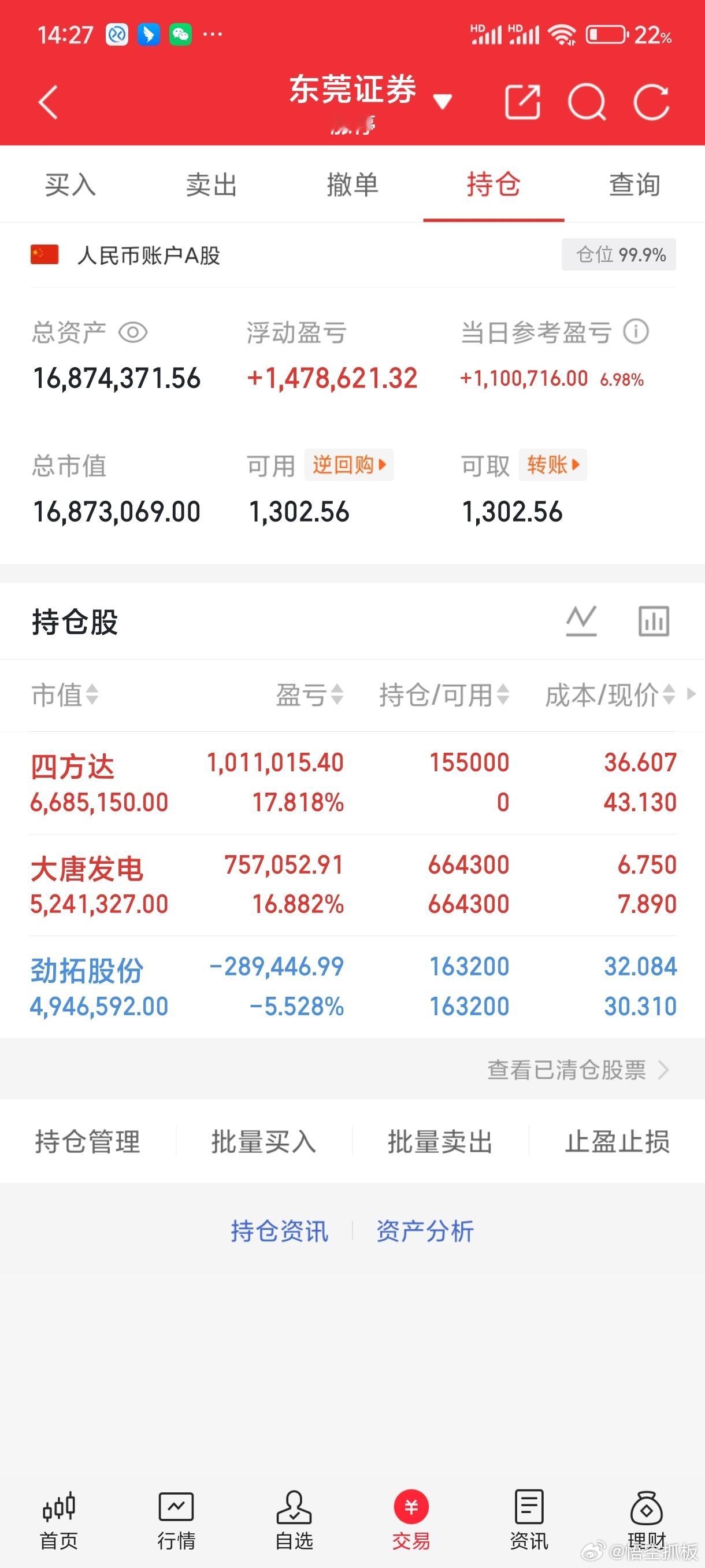 接下来的思路大势上是偏弱的。创业板在北美大票的强势下相对失真，全a、中证1000
