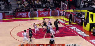 阿旺已经进了三记三分球，熟悉的三分炮台回来了广东男篮vs天津男篮