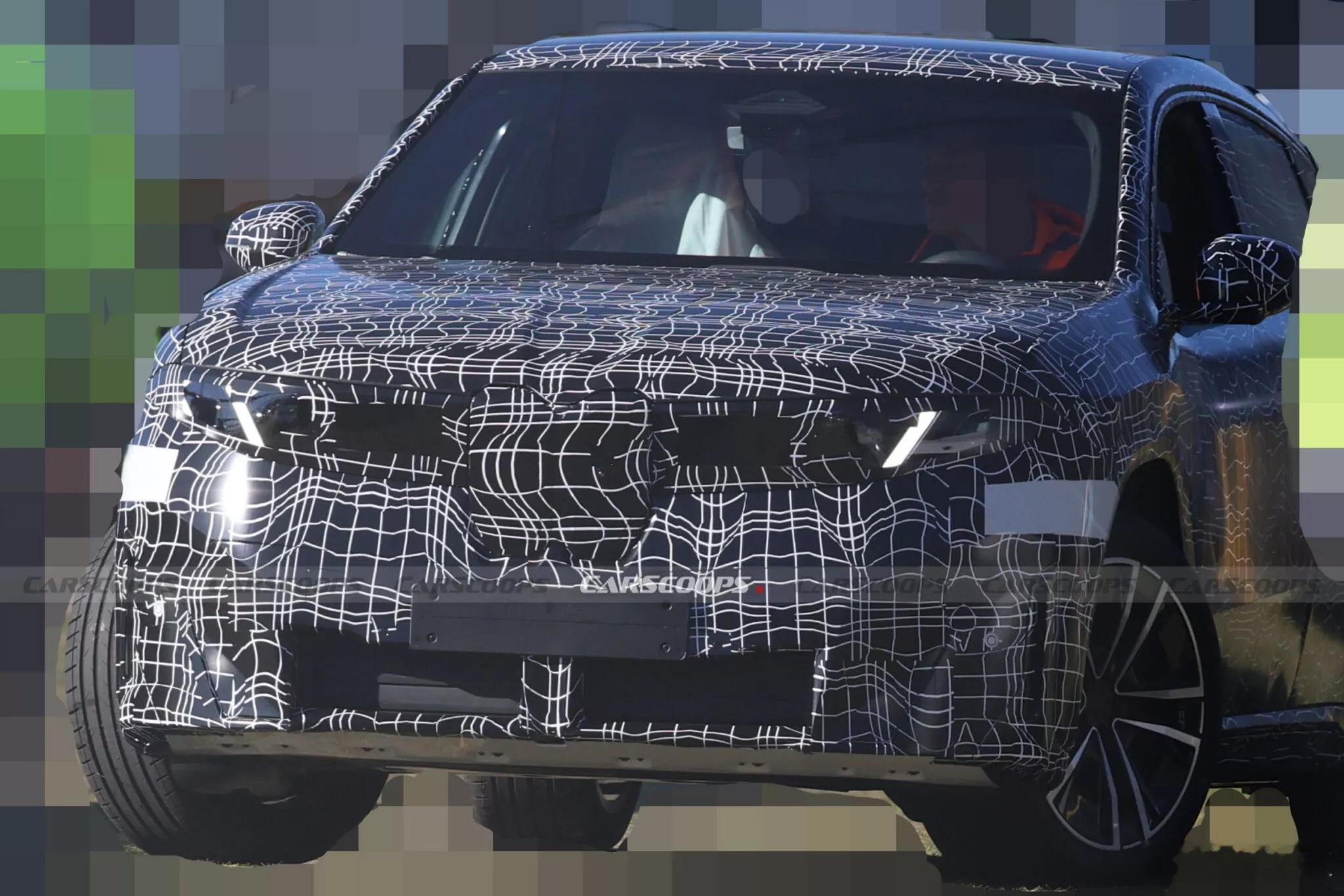 名车志谍照 纯电轿跑 SUV，宝马iX4测试曝光。·  该车是基于 Neue K