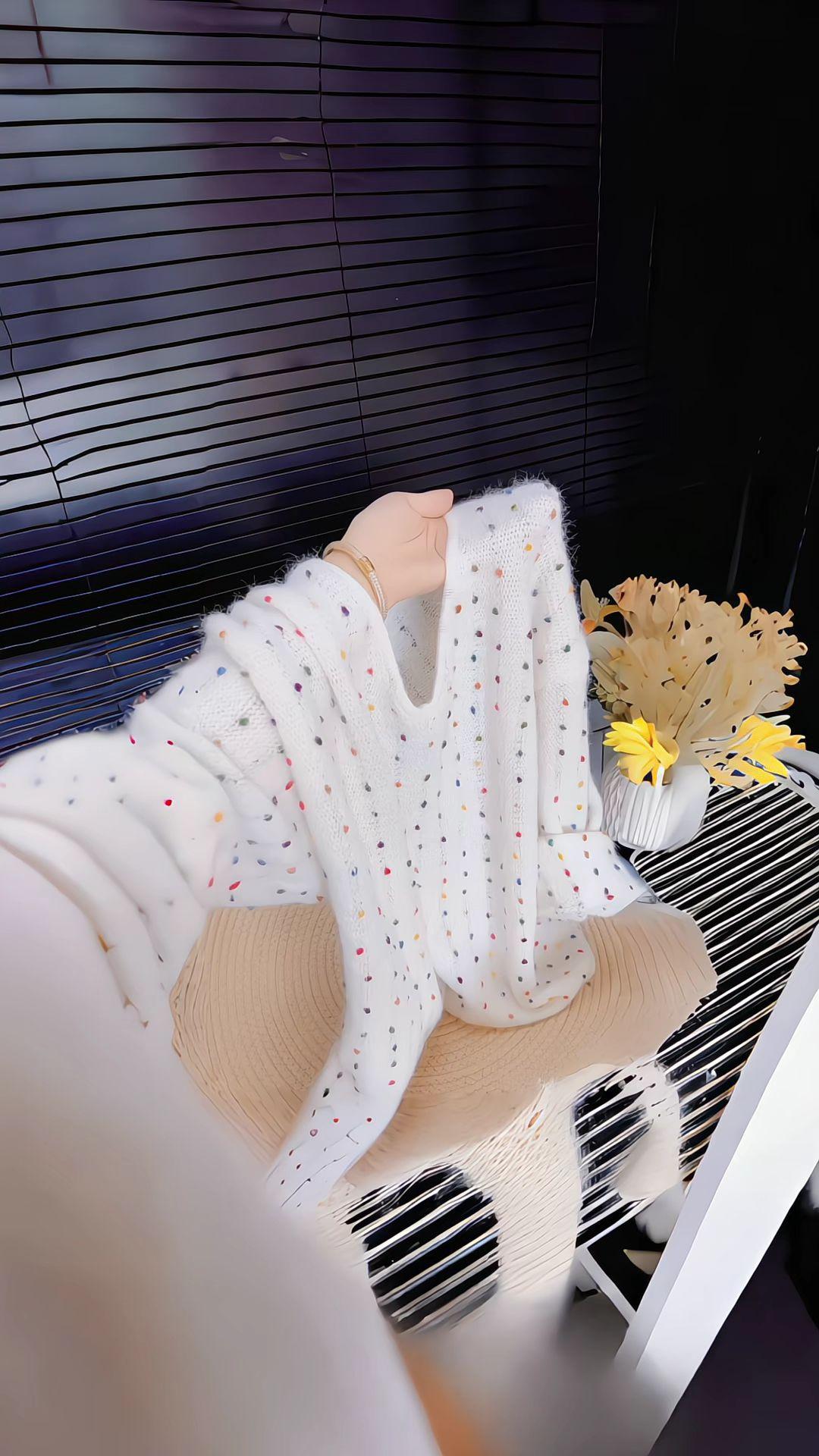 每日分享 慵懒风穿搭 针织衫 早秋穿搭 这也太好看了