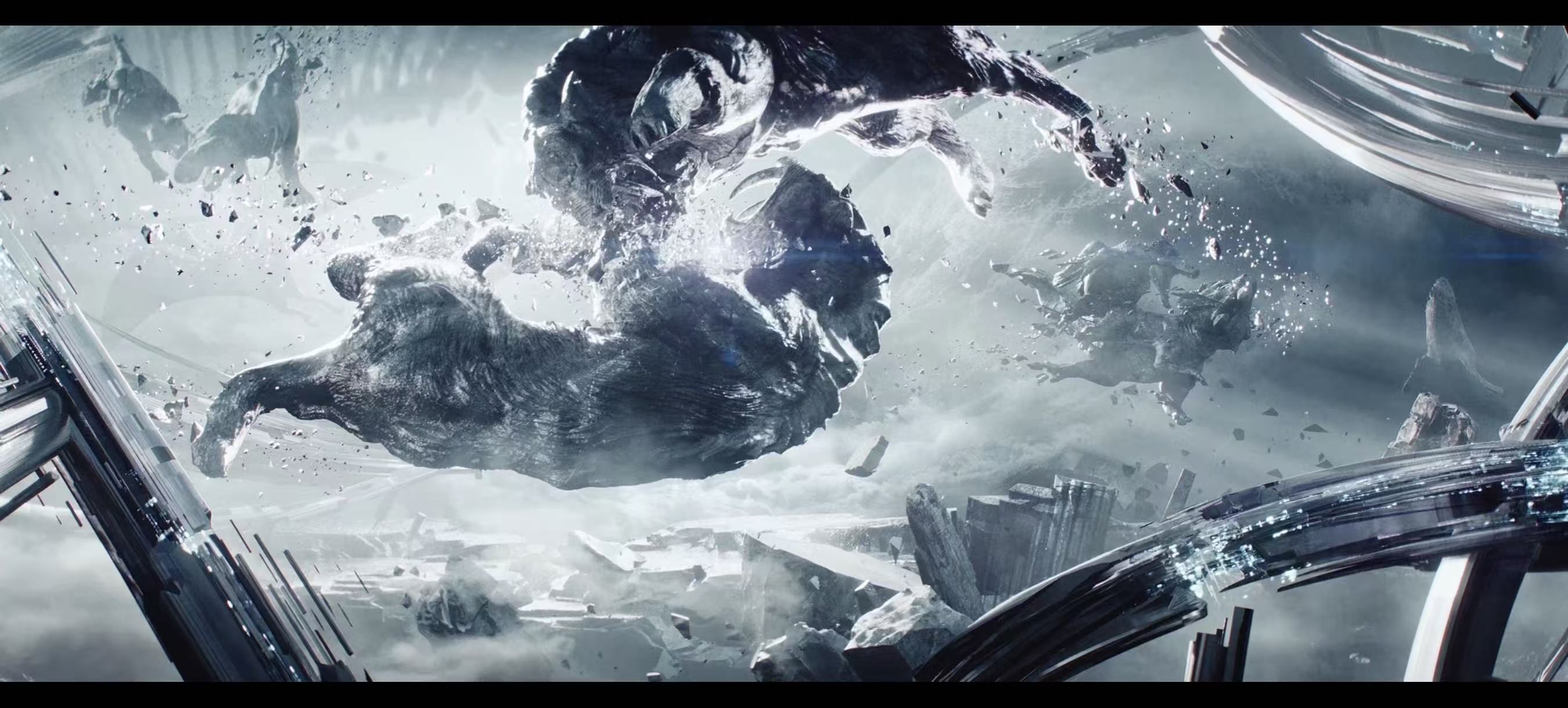 .不得不说这预告片质感绝了！万兽嘶鸣的压迫感，空间撕裂的混乱感，薛之谦一个邪魅一