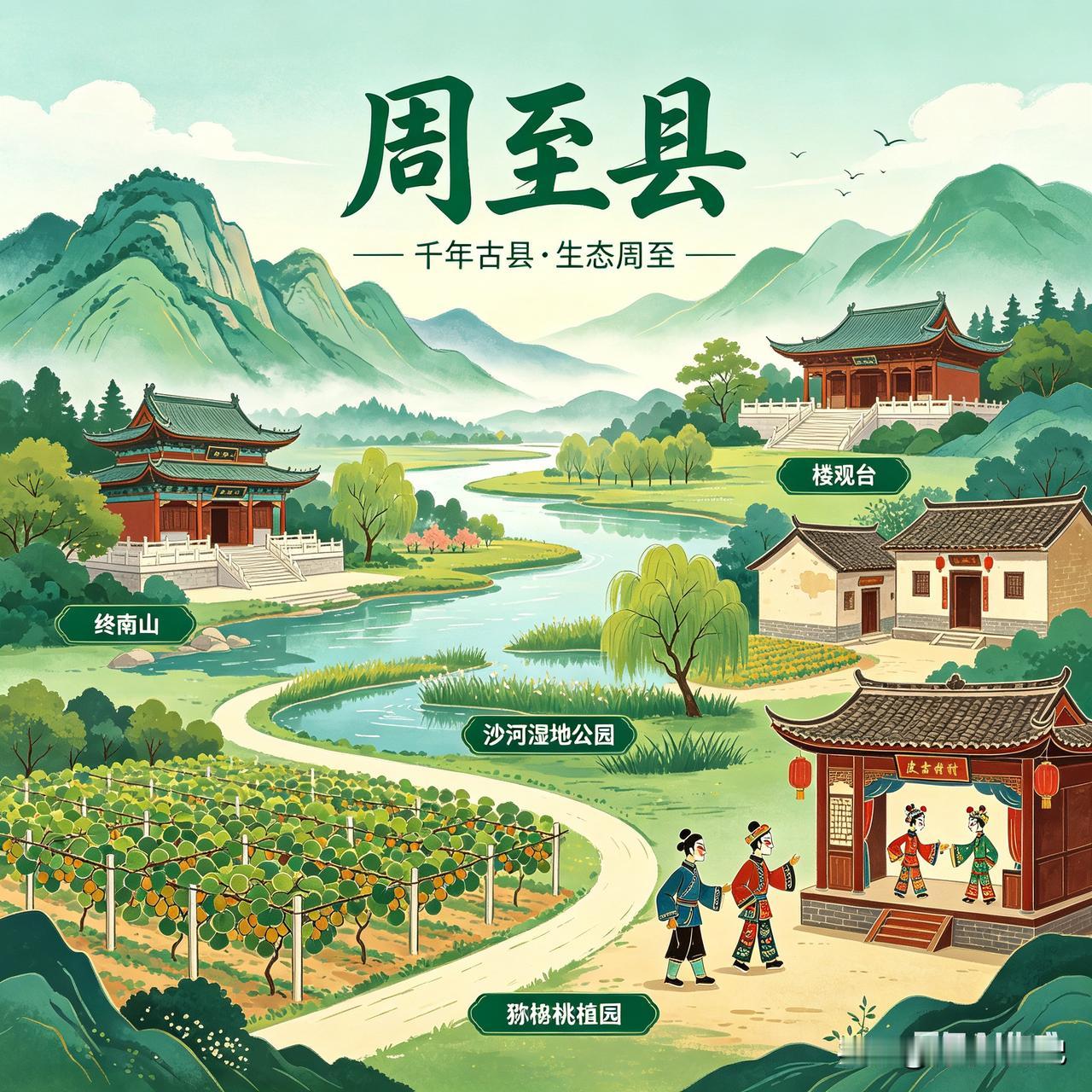 周至县历史发展过程中的终南县
   终南县是周至县（古盩厔县）历史上多次分置、又