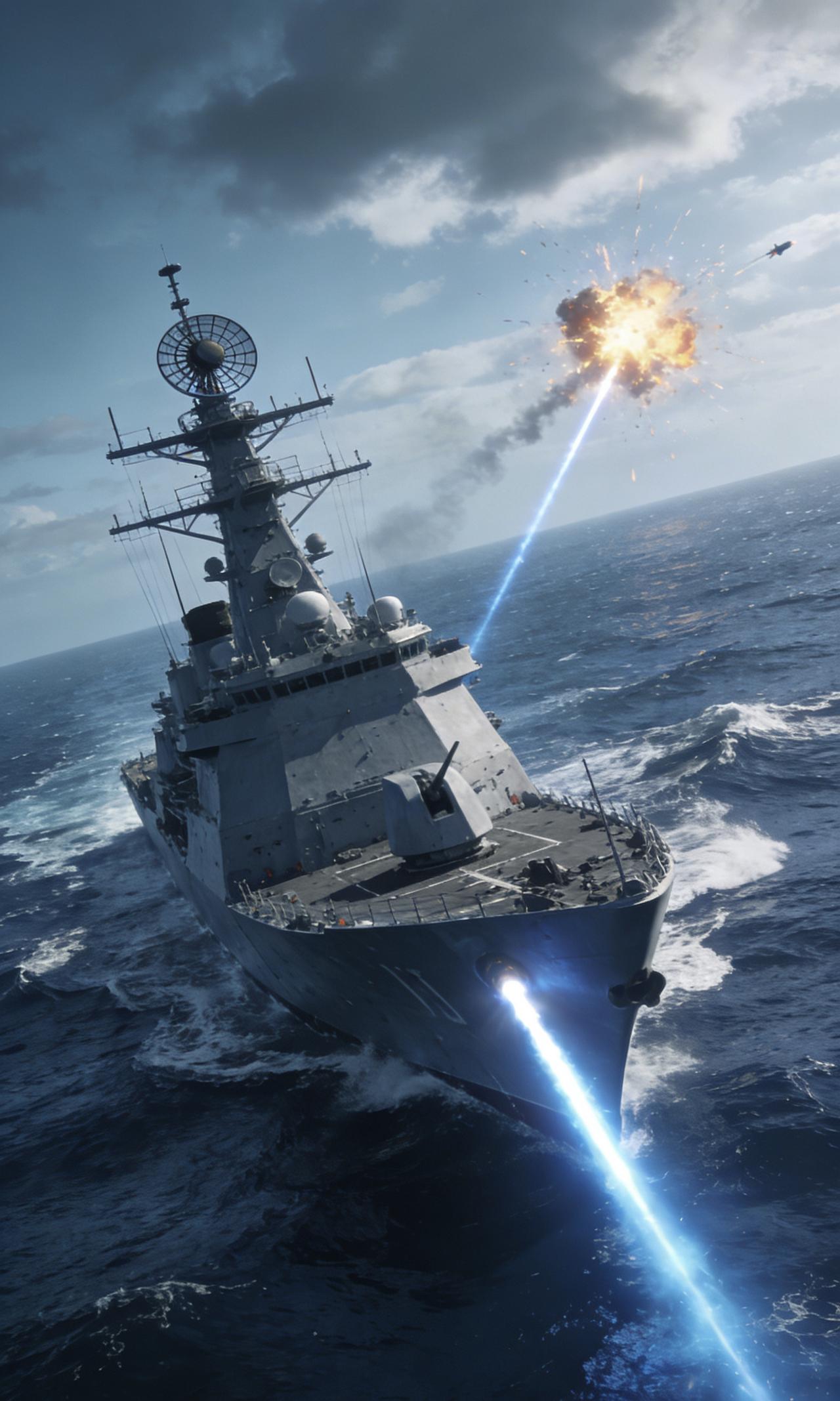 问：未来导弹驱逐舰的排水量是否会突破2万吨上限？结合激光武器的发展需求，其吨位适