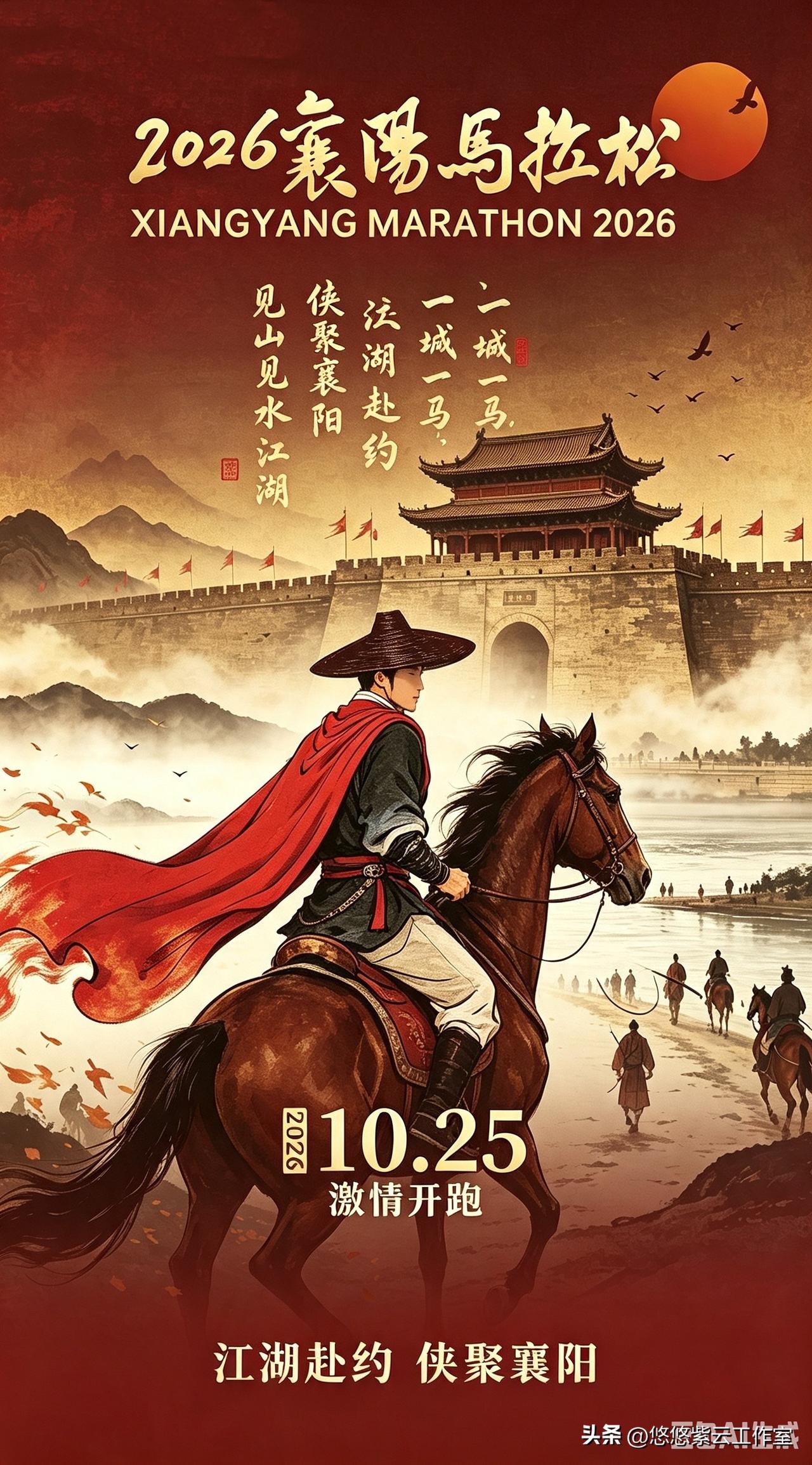 2026襄马定档，第六届赛事亮点拉满！


刚刚襄阳马拉松官方发布最新2026年