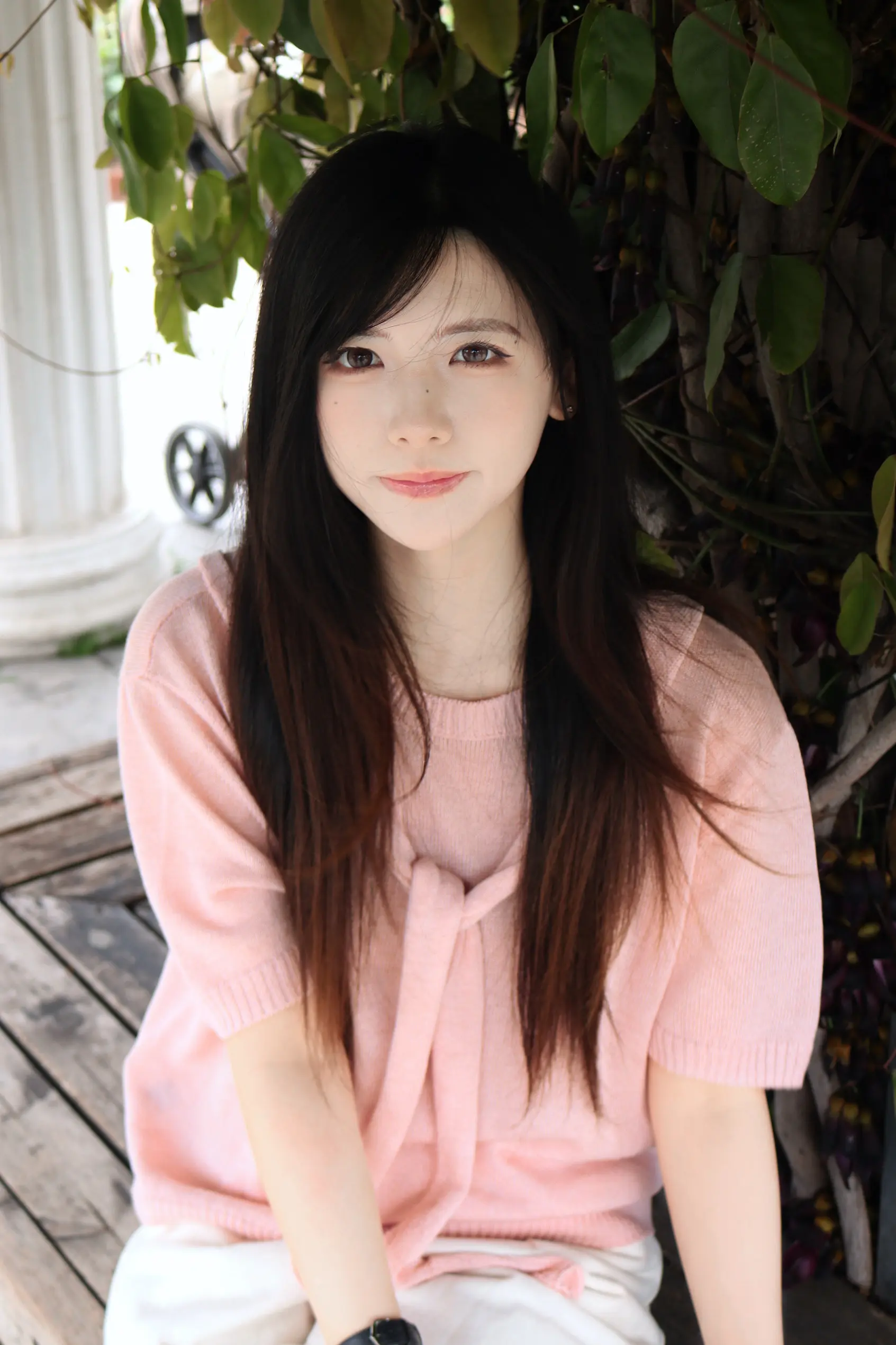 墙角开了一朵小花。