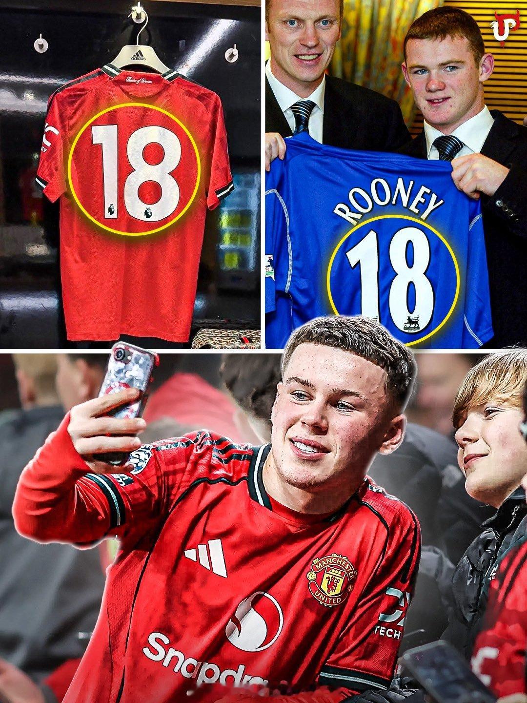 对了 凯爷穿的曼联18号要知道小胖鲁尼在埃弗顿一线队的第一个号码是__ 