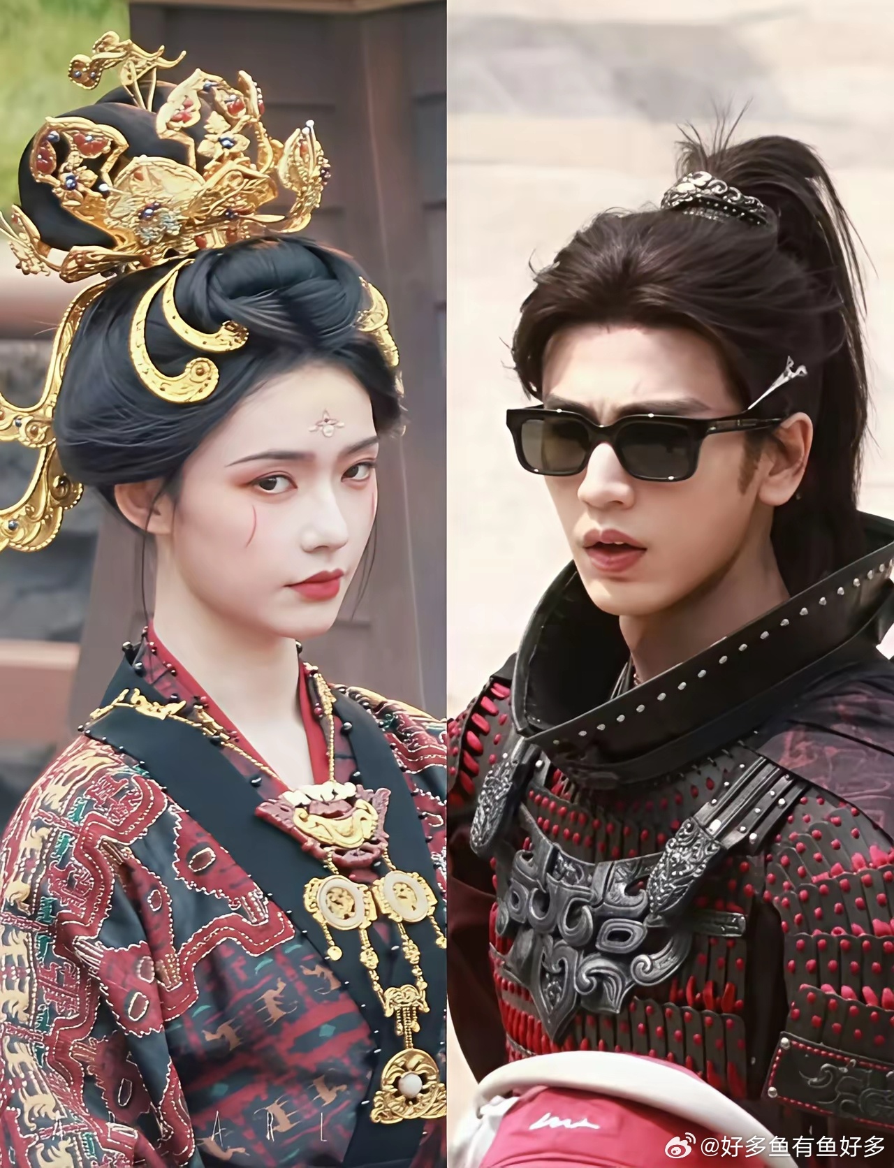 张凌赫林允《归鸾》今日路透，妆造太美了！ 