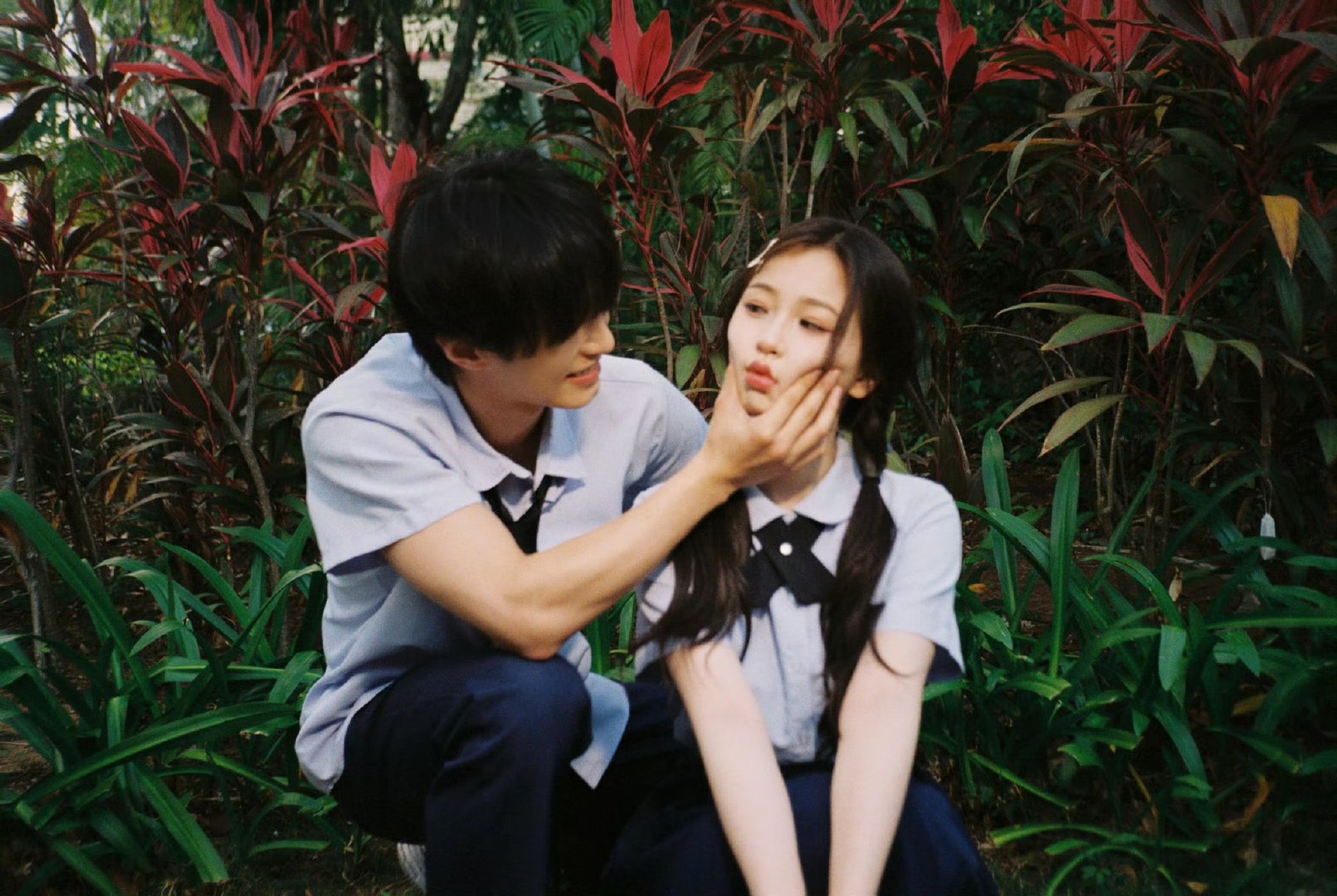 虞书欣何与校园胶片虞书欣何与校服胶片怎么这么会拍 