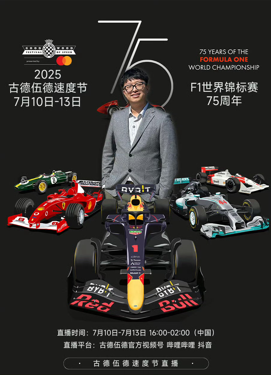 下周我们又要进入古德伍德速度节时间了，今年是F1世界锦标赛的75周年，速度节也迎