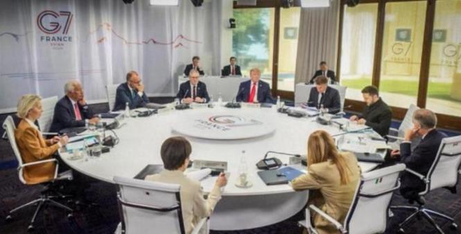 据日本共同社报道，正在法国举行的G7峰会发了个声明，其中包含反对在台湾海峡凭借力