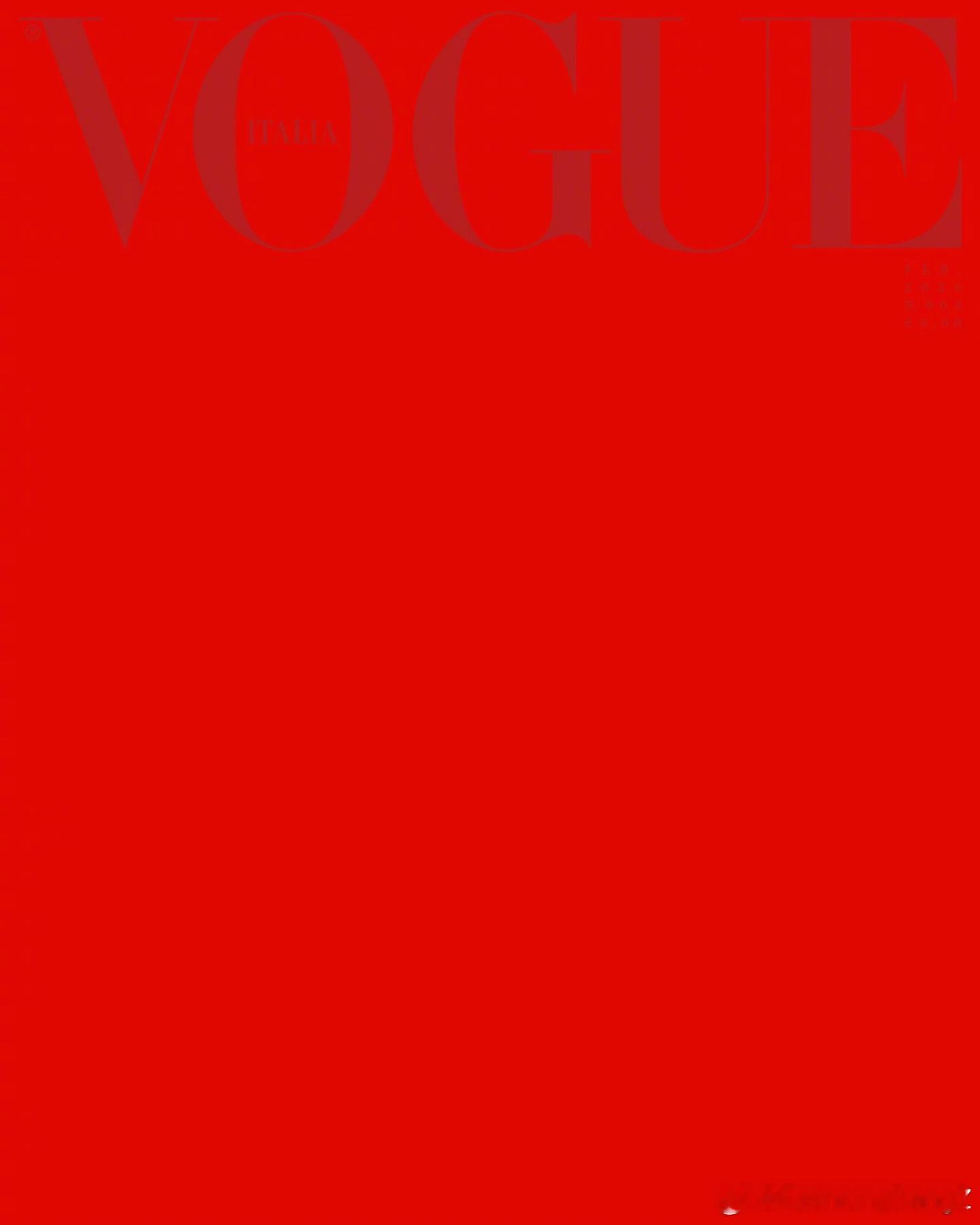 意大利版 VOGUE 释出典藏版封面，纪念离世的时装大师 Valentino G