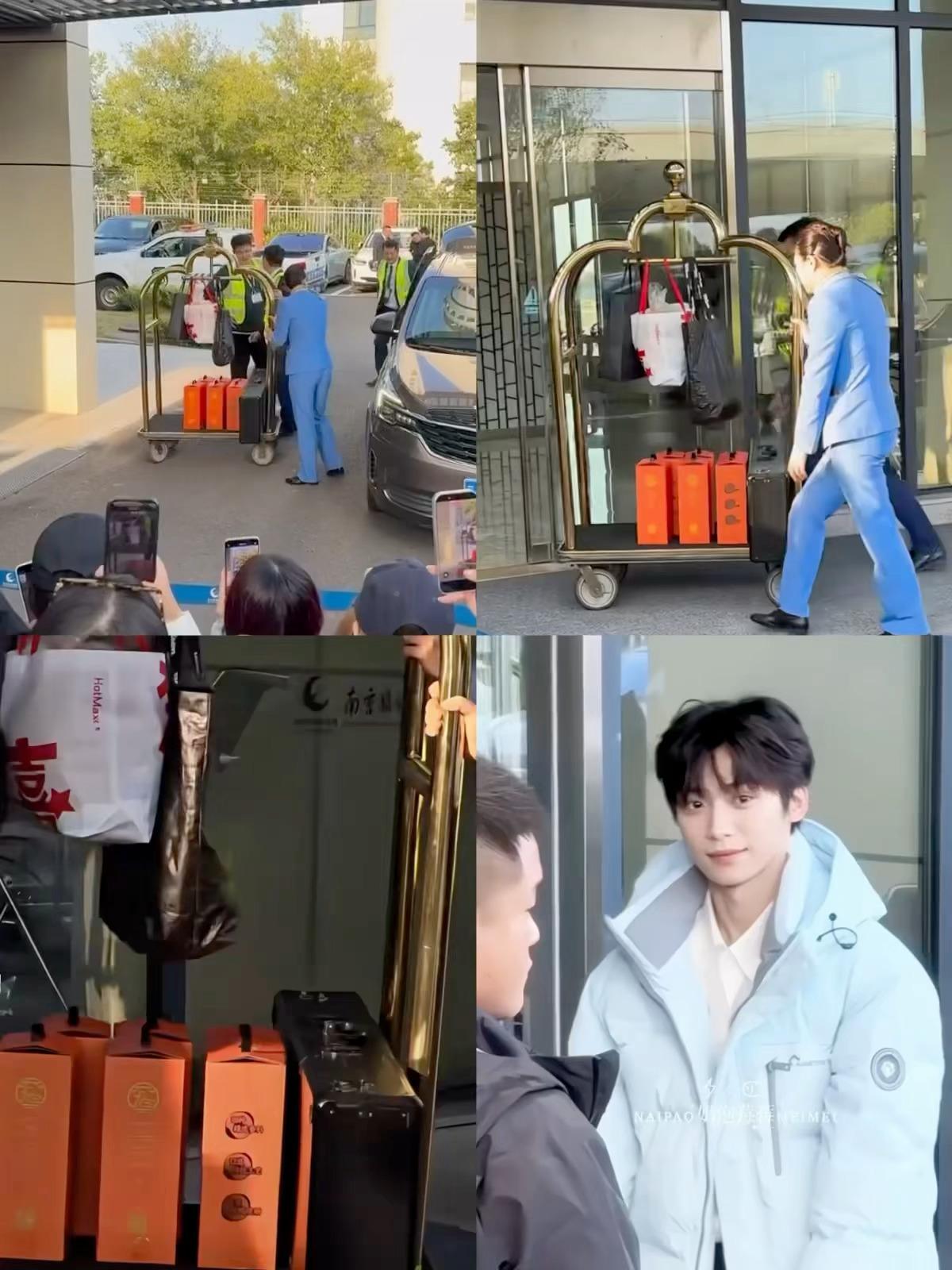 冬日男友梓渝带了这么多南京烤鸭回北京，连吃带拿太可爱啦，看着就好好吃啊！梓渝推荐