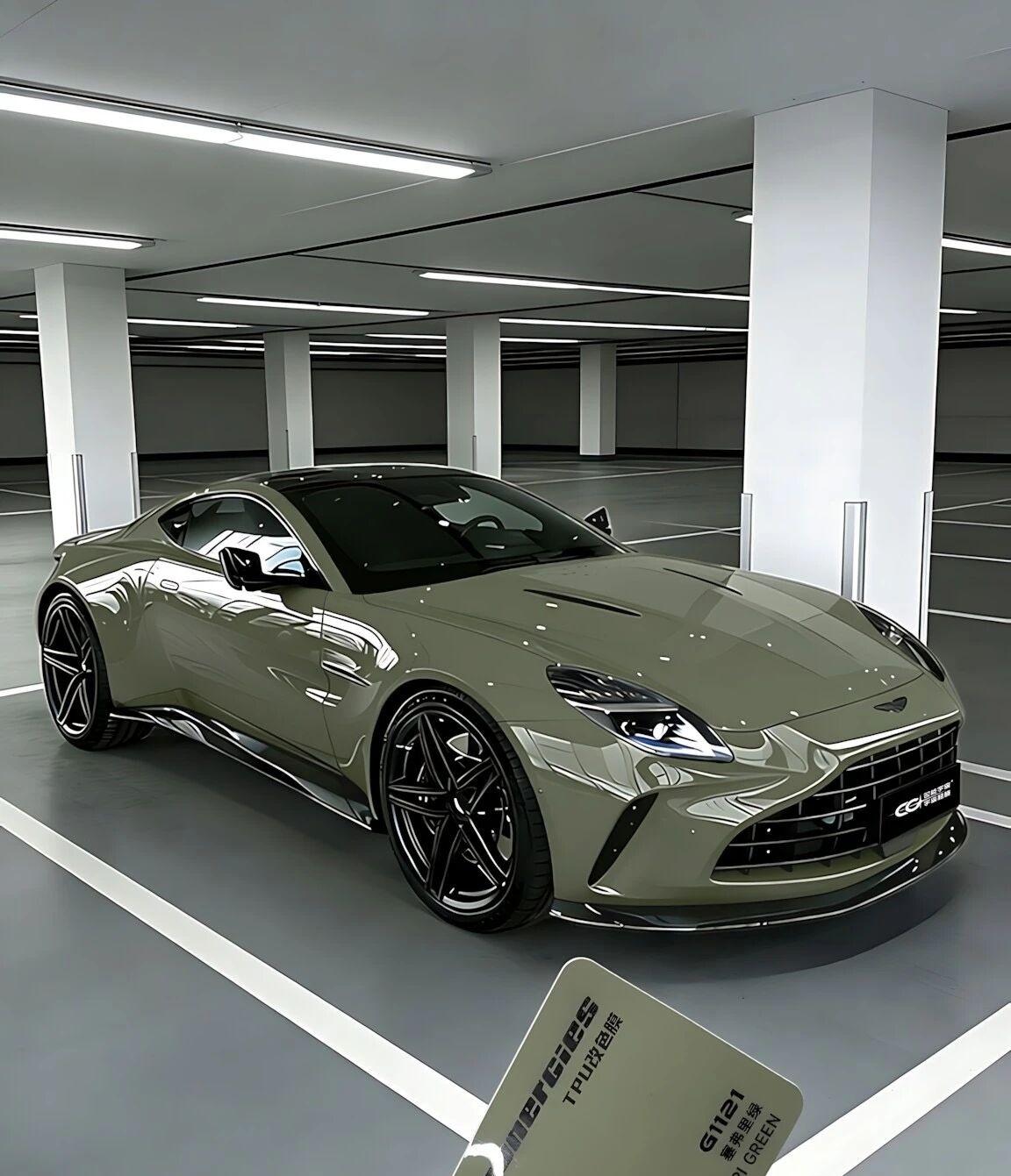 这个绿色马丁，看着简直帅爆了！！绿意盎然的马丁，帅到让人忘记回头率
这辆绿色马丁