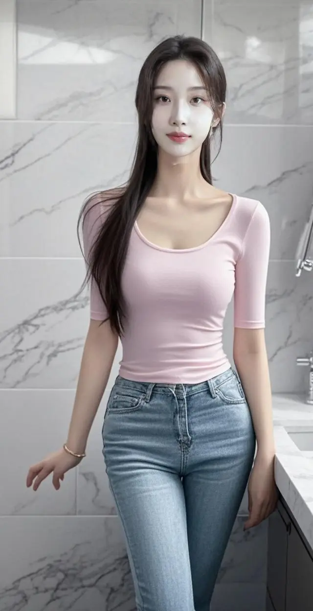 简约之姿 甜美女孩穿搭 显瘦穿搭风格 牛仔裤穿搭