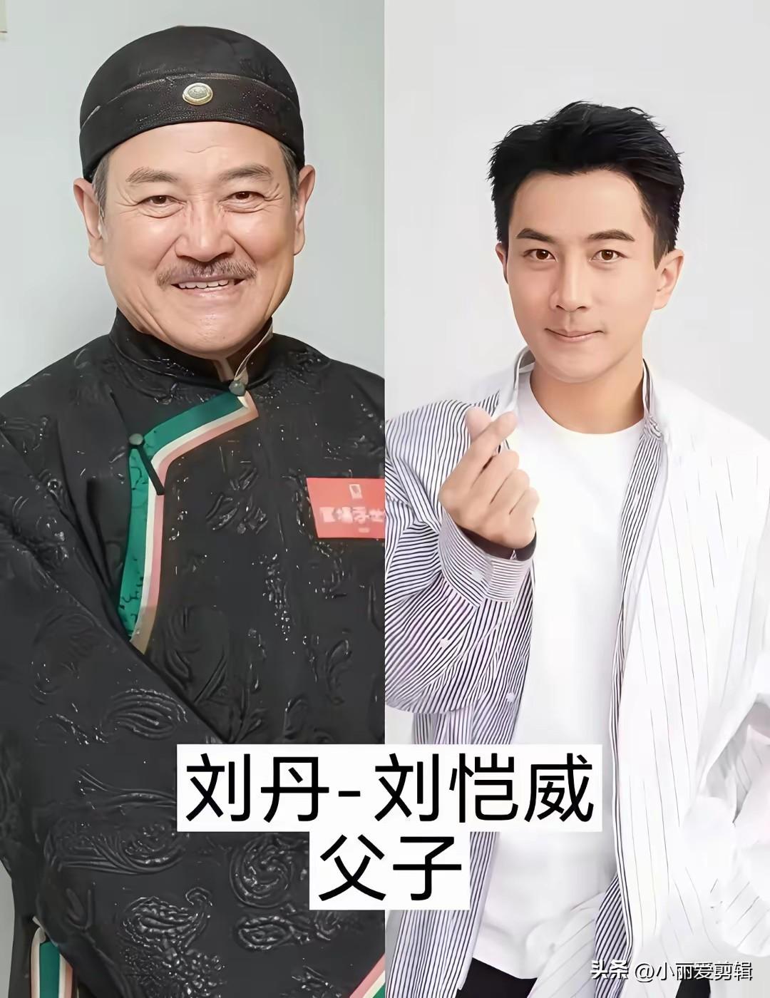 儿子名气远超父亲的明星父子，刘恺威和刘丹反差很明显。
刘丹是 TVB 老牌配角，